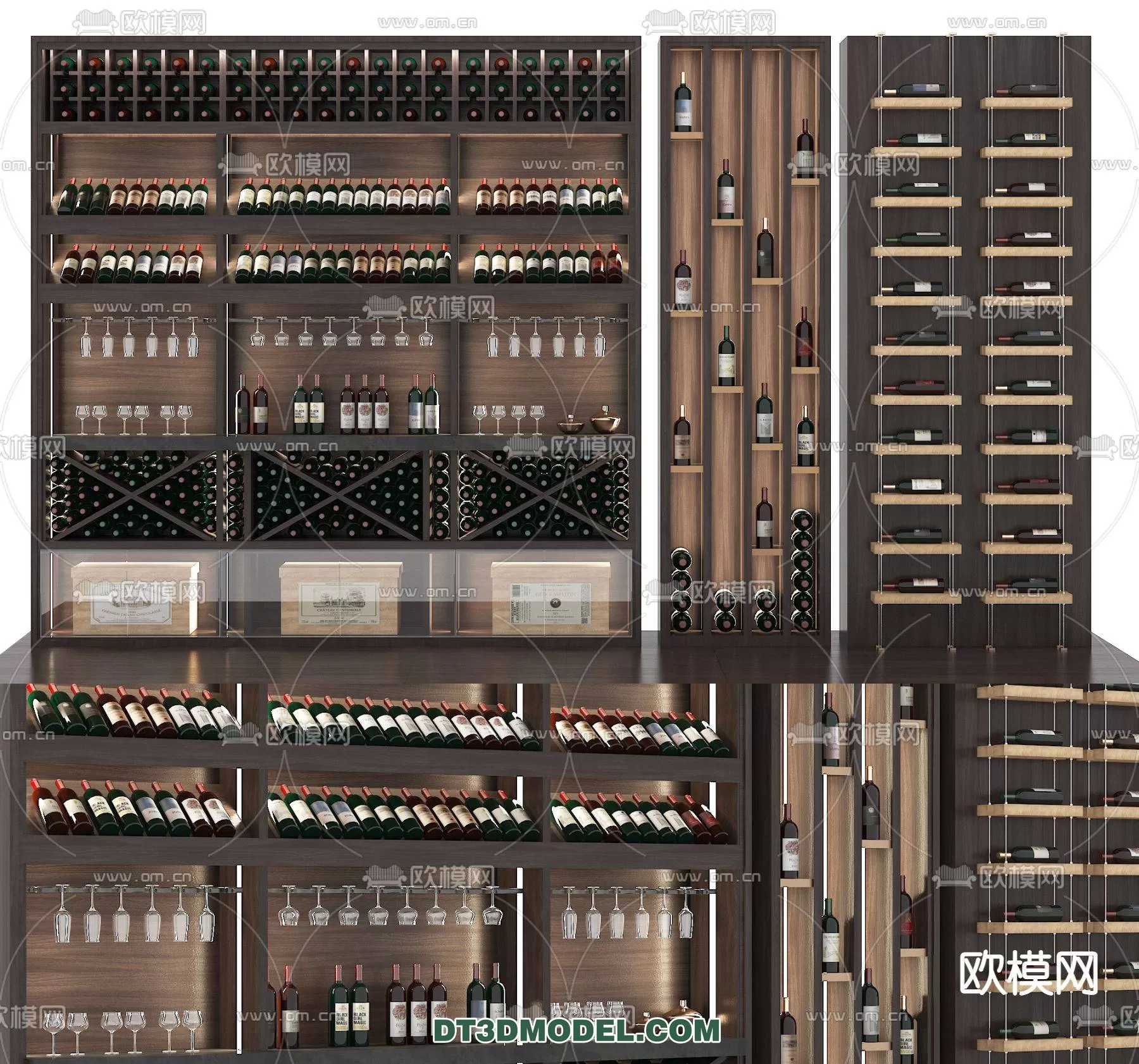 WINE CABINET – MODERN – 3D MODELS – 0048