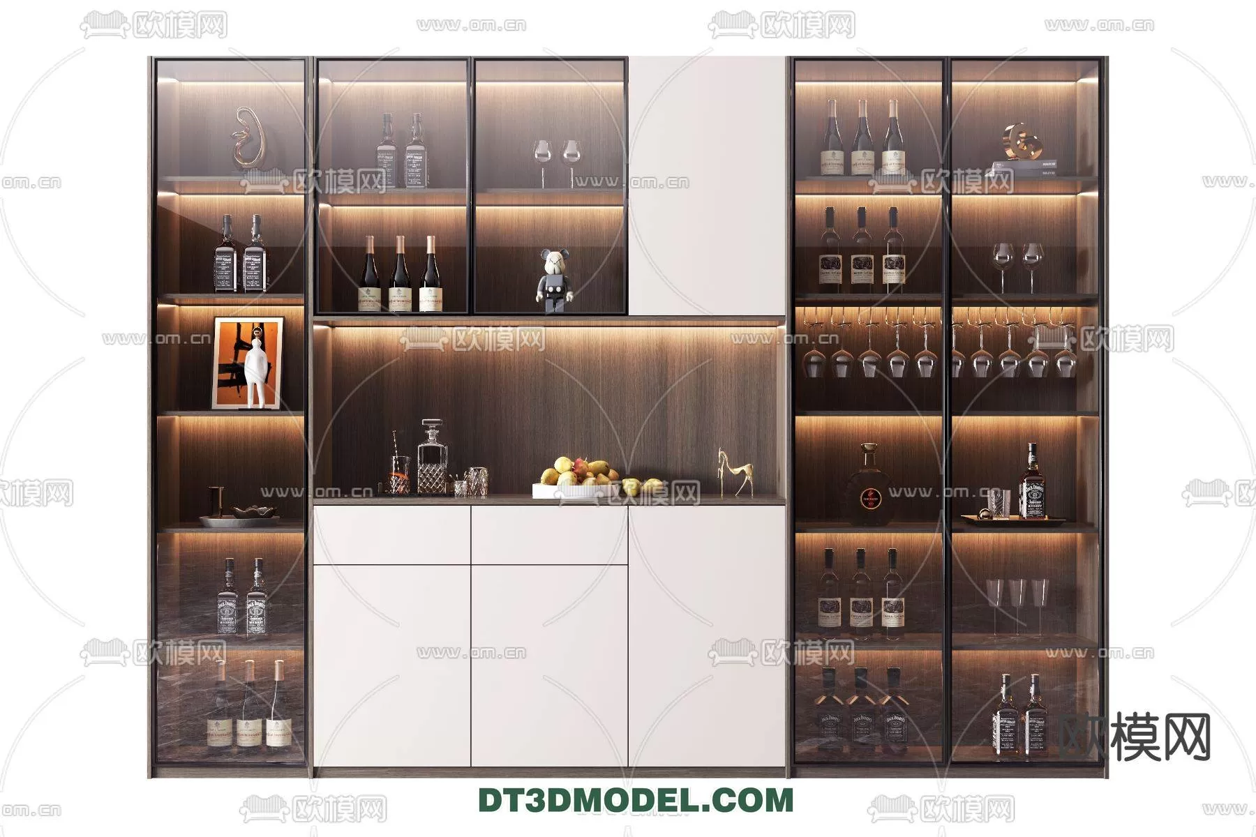 WINE CABINET – MODERN – 3D MODELS – 0049