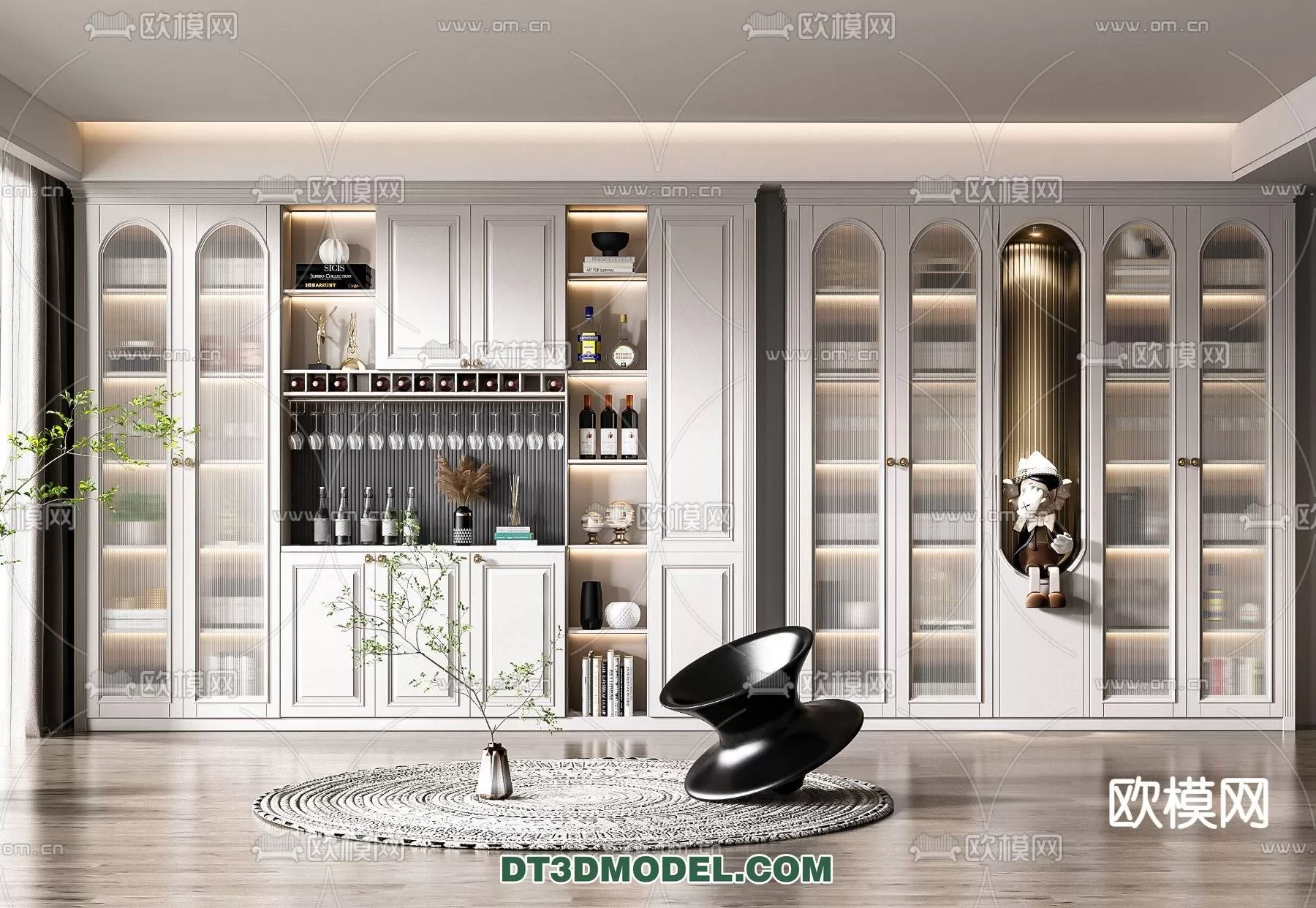 WINE CABINET – MODERN – 3D MODELS – 0051