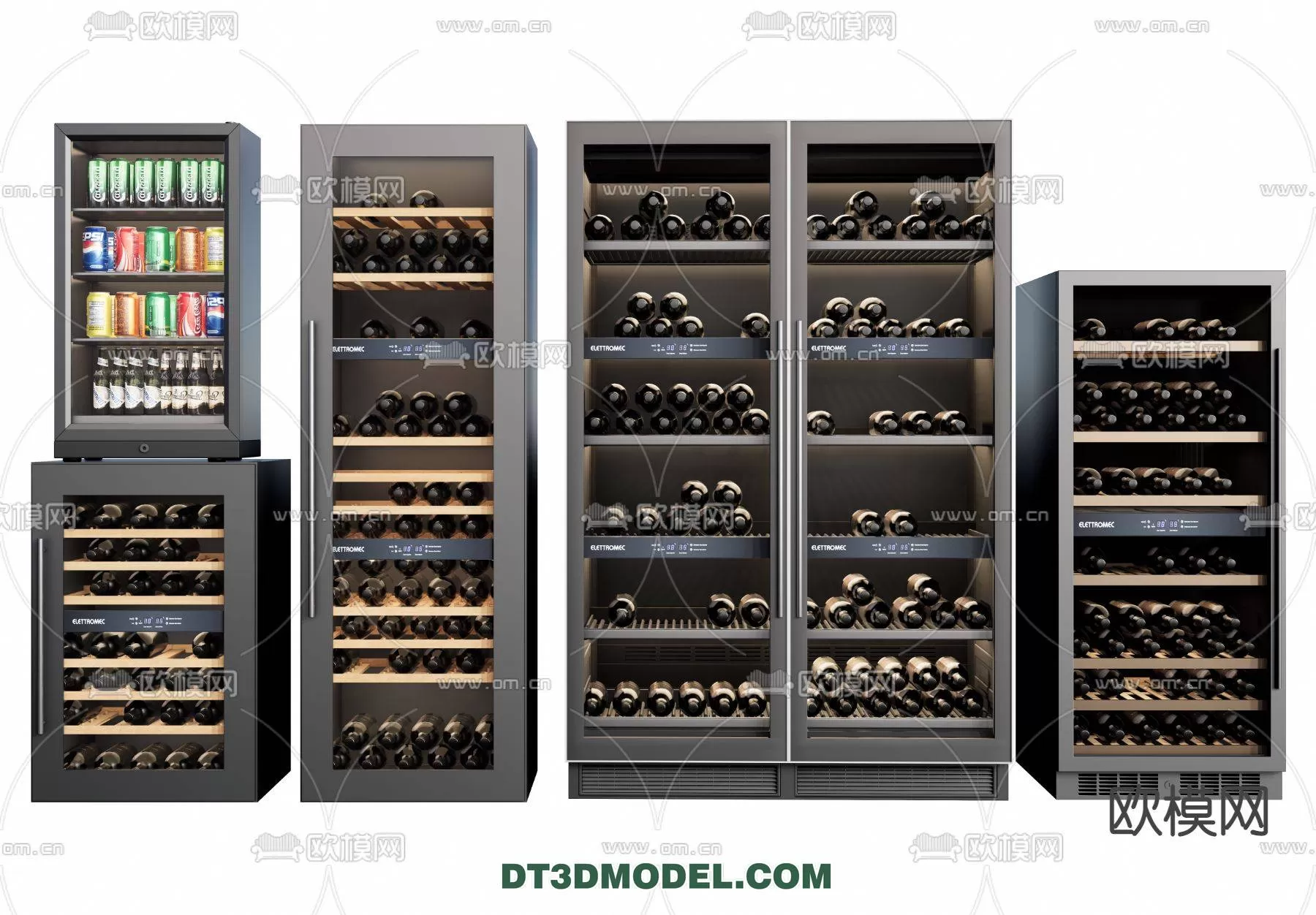 WINE CABINET – MODERN – 3D MODELS – 0055