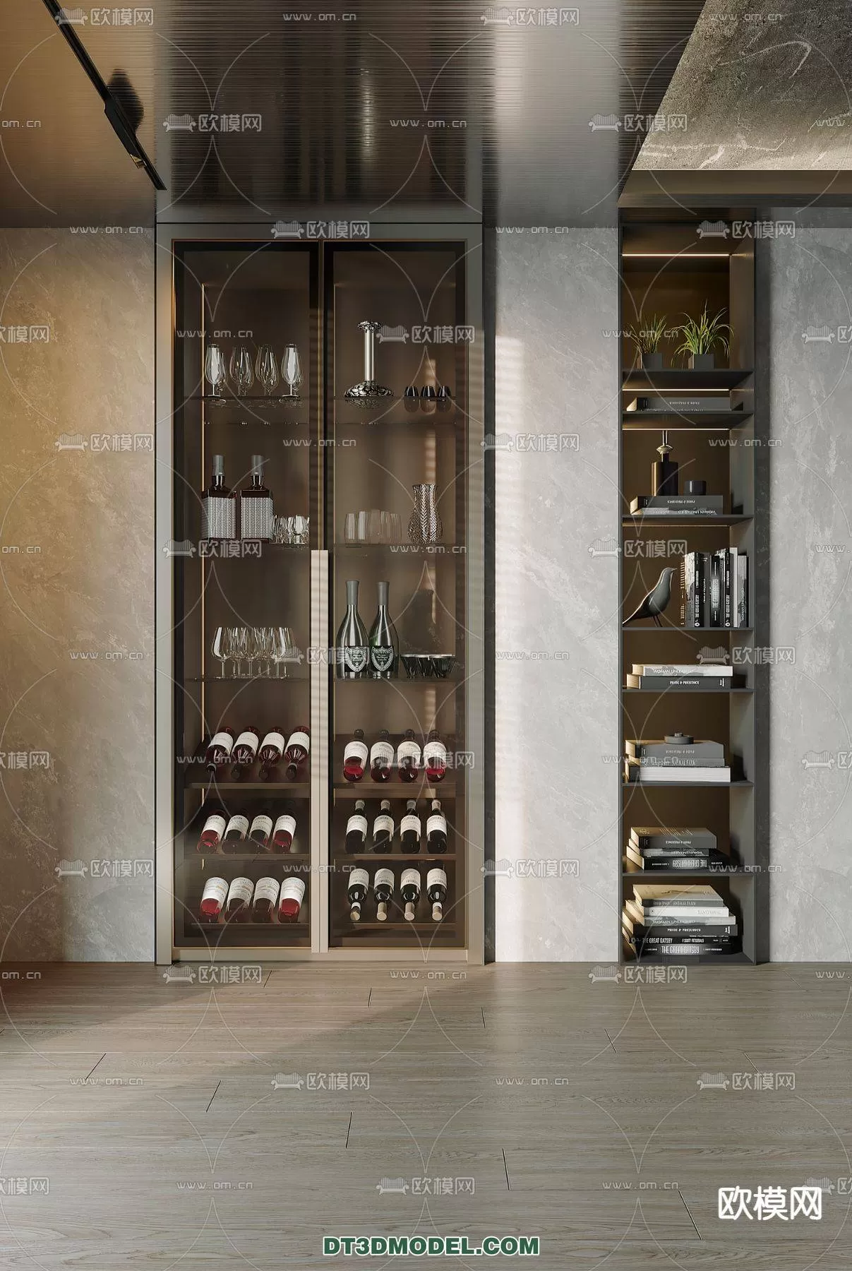 WINE CABINET – MODERN – 3D MODELS – 0063