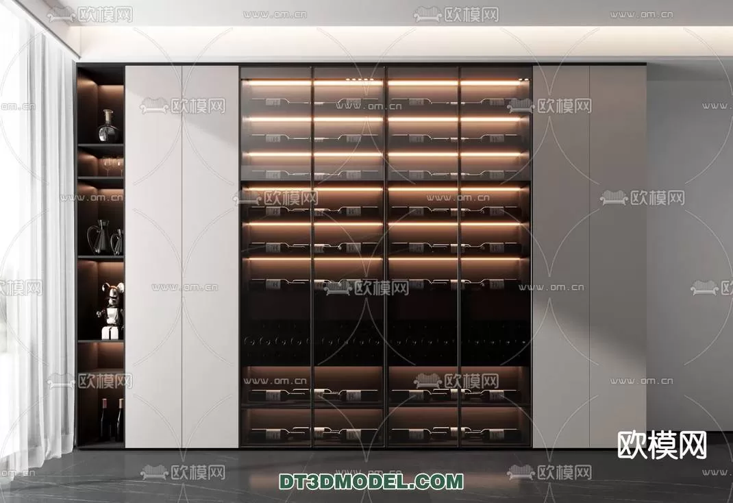 WINE CABINET – MODERN – 3D MODELS – 0068