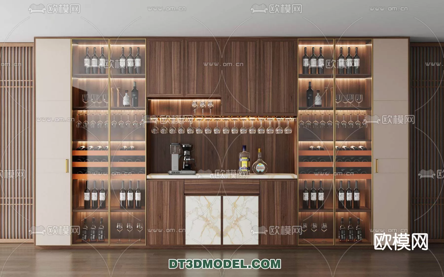 WINE CABINET – MODERN – 3D MODELS – 0070