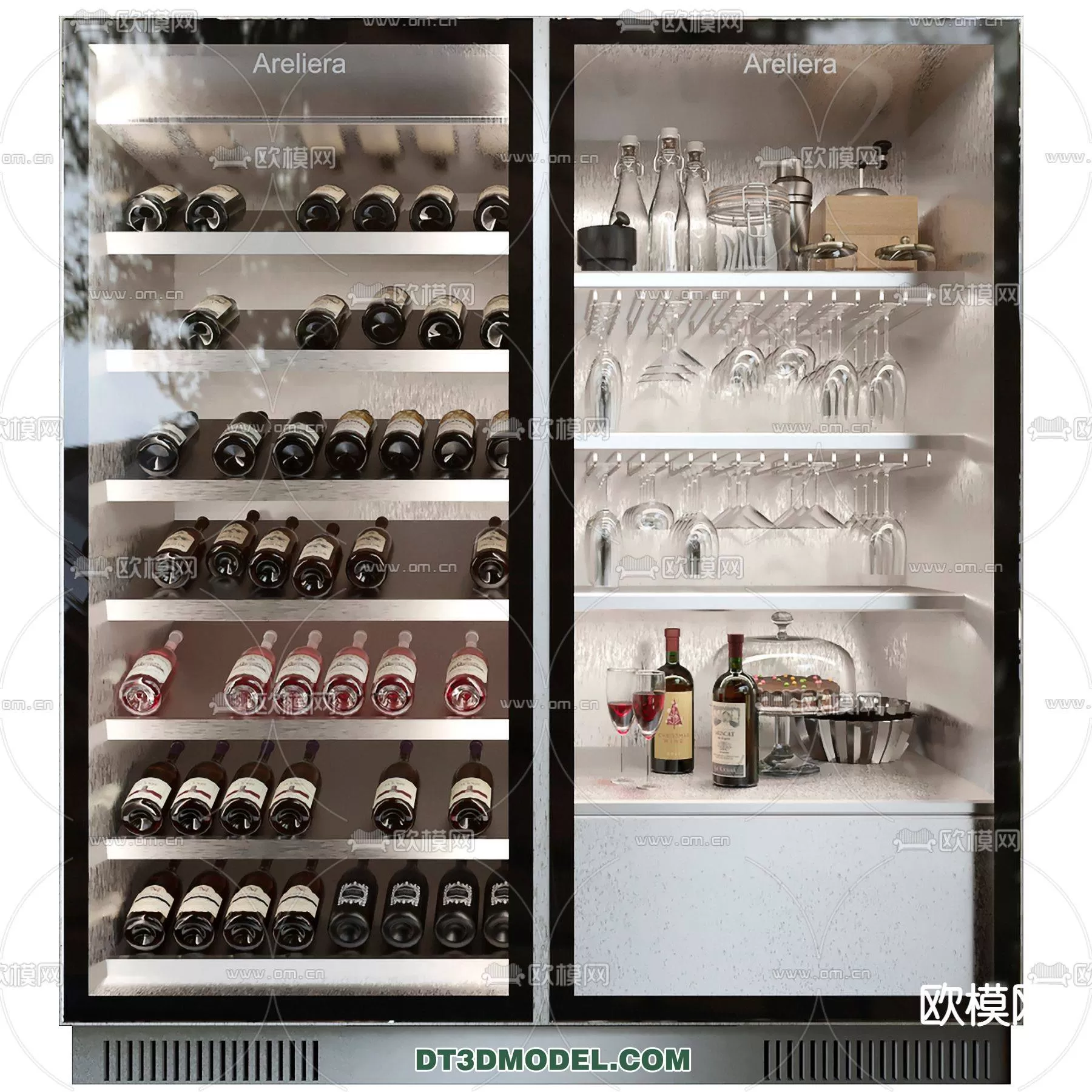 WINE CABINET – MODERN – 3D MODELS – 0071