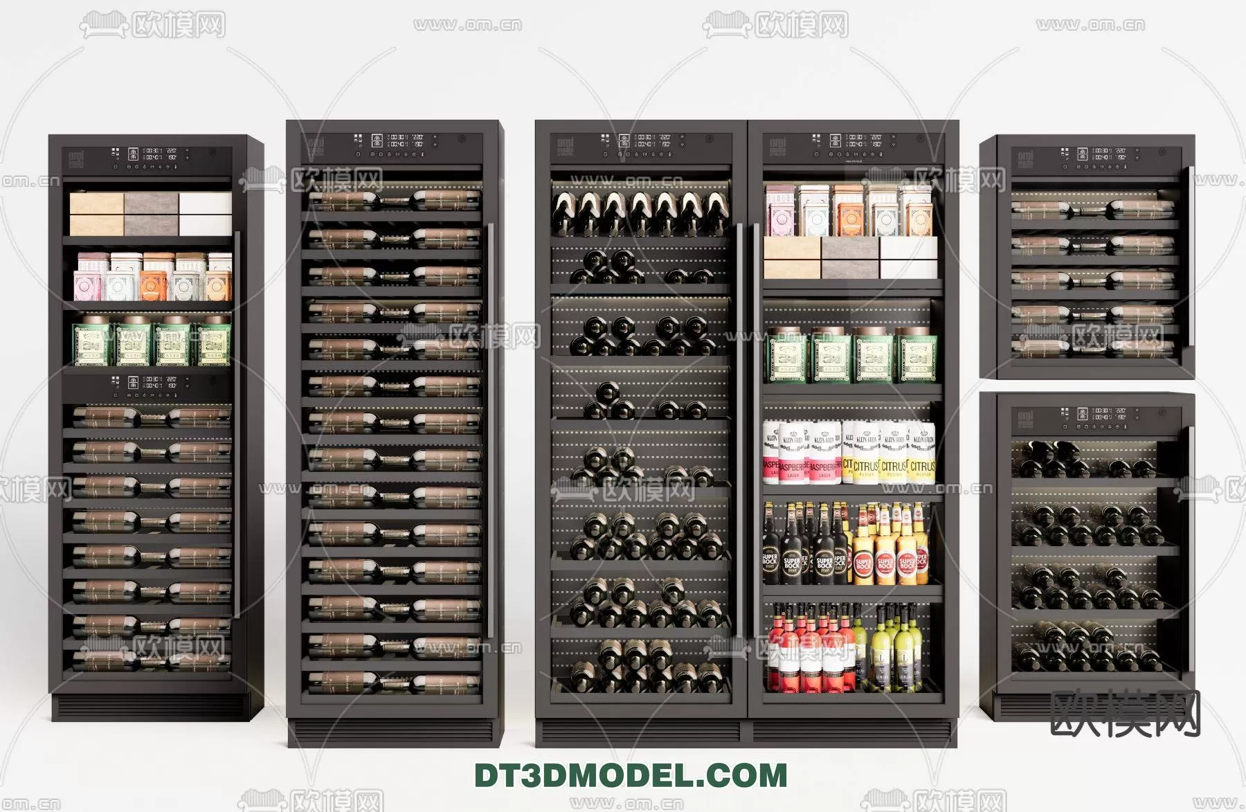 WINE CABINET – MODERN – 3D MODELS – 0073