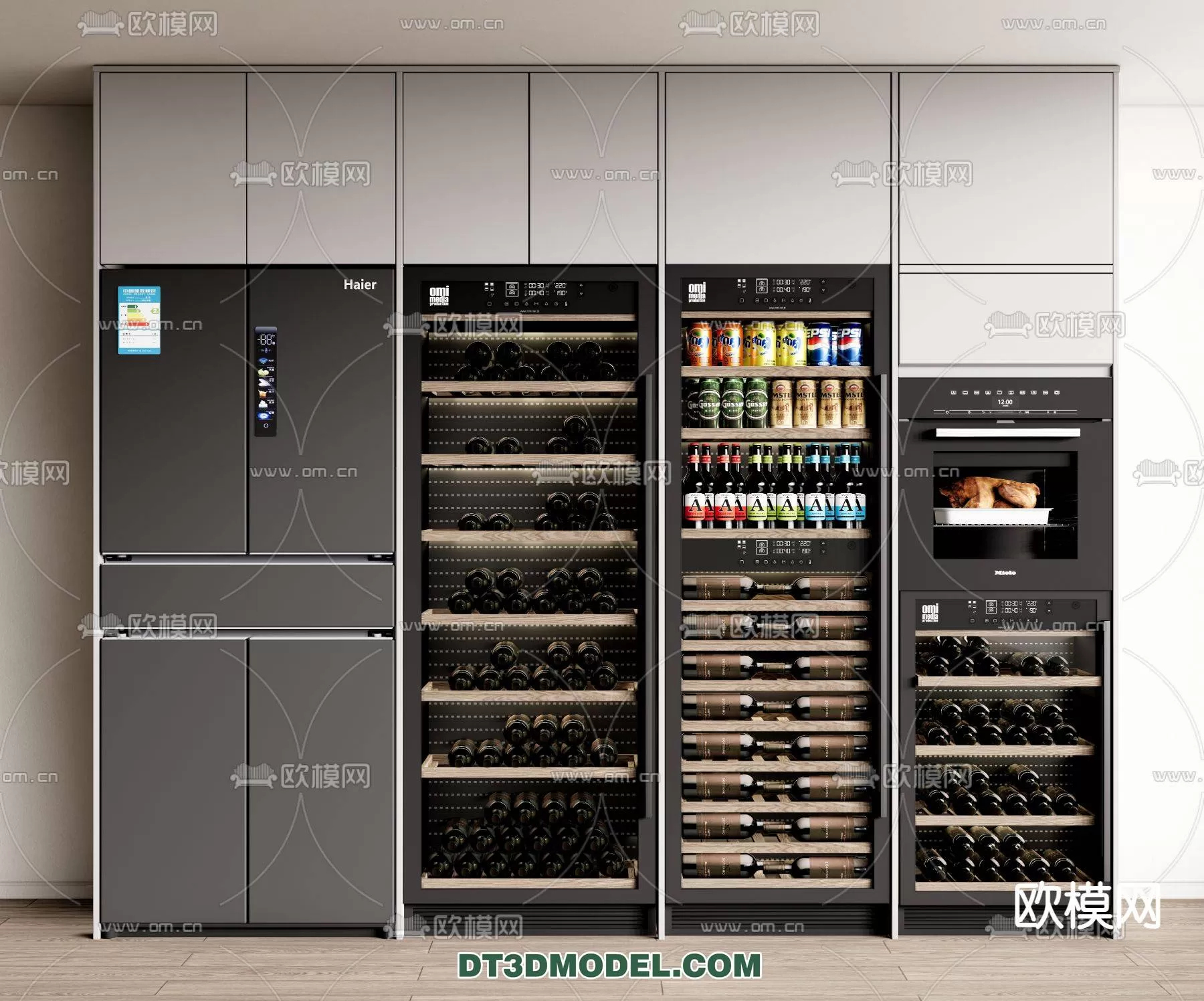 WINE CABINET – MODERN – 3D MODELS – 0074