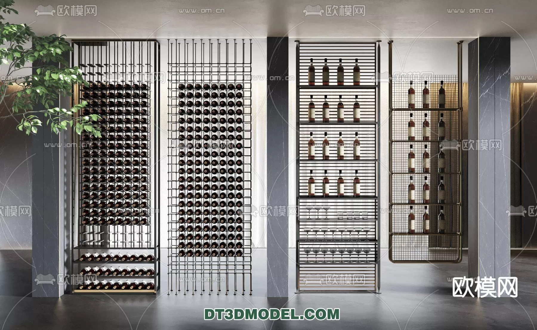 WINE CABINET – MODERN – 3D MODELS – 0077