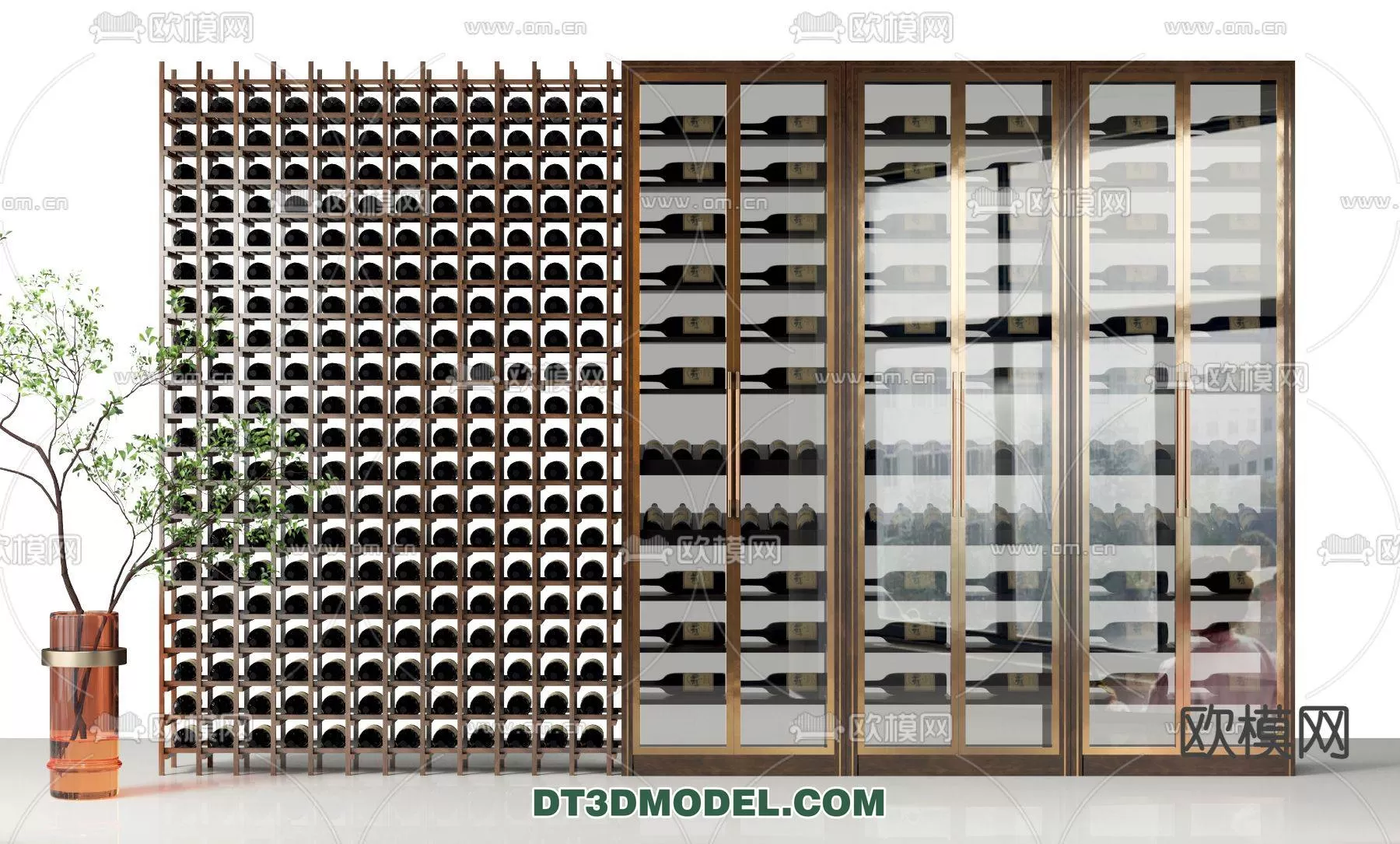 WINE CABINET – MODERN – 3D MODELS – 0079