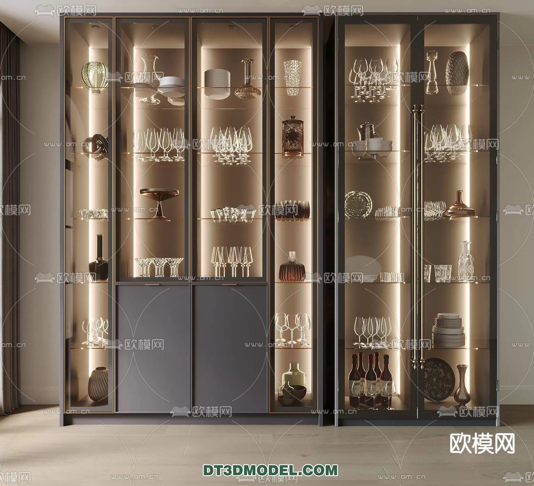 WINE CABINET – MODERN – 3D MODELS – 0086