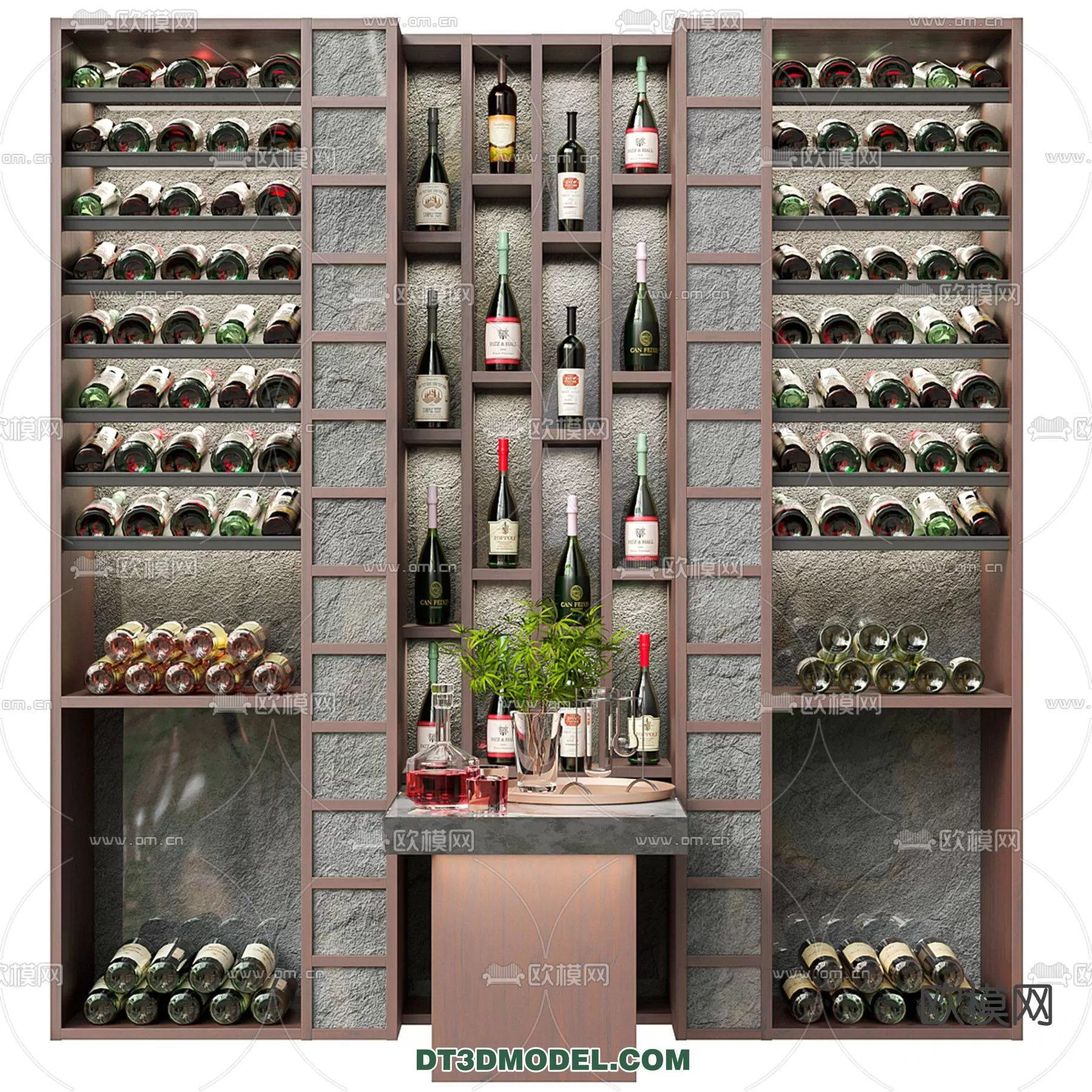 WINE CABINET – MODERN – 3D MODELS – 0087
