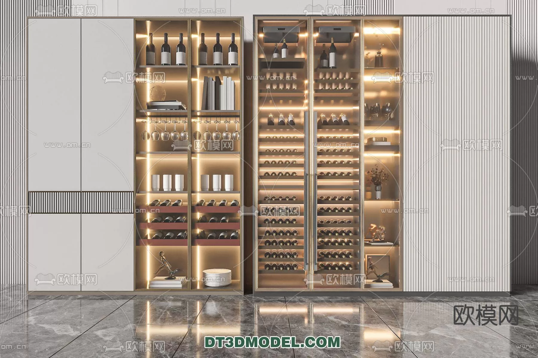 WINE CABINET – MODERN – 3D MODELS – 0092