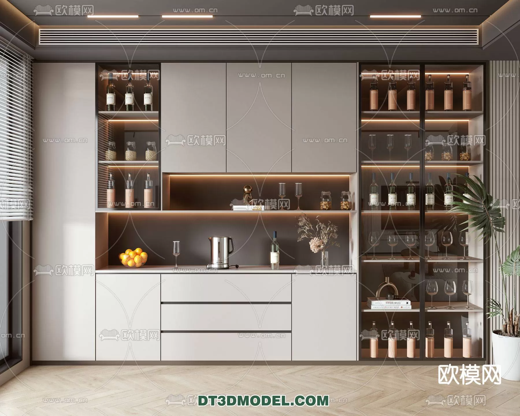 WINE CABINET – MODERN – 3D MODELS – 0094