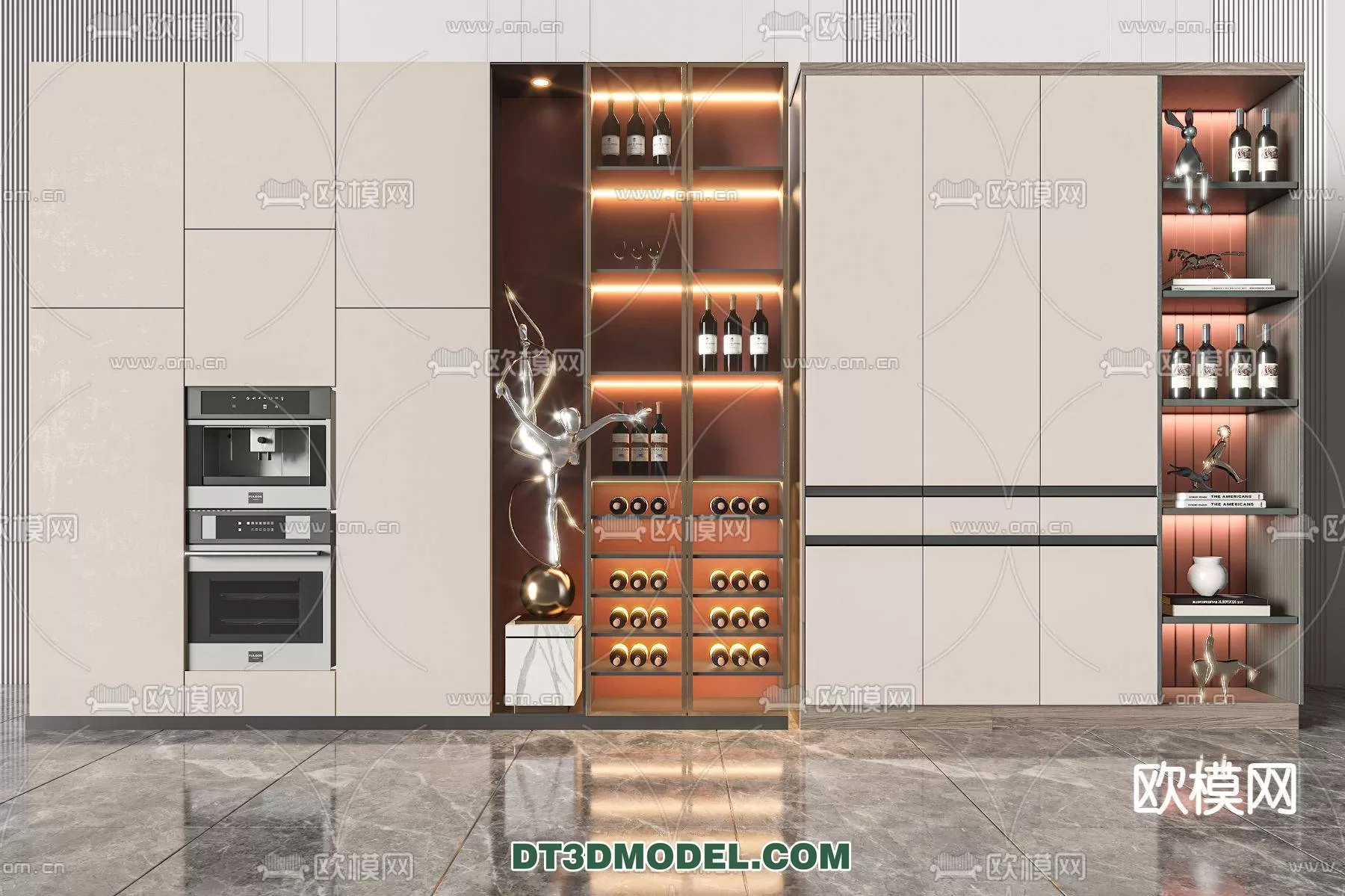 WINE CABINET – MODERN – 3D MODELS – 0095