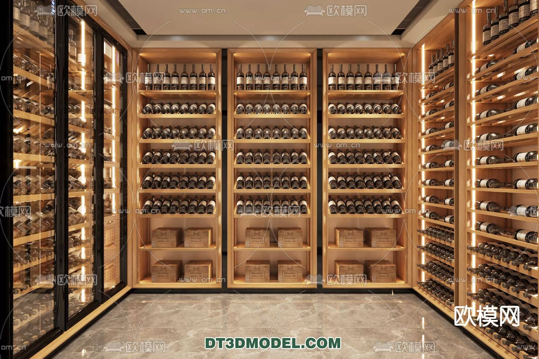 WINE CABINET – MODERN – 3D MODELS – 0096