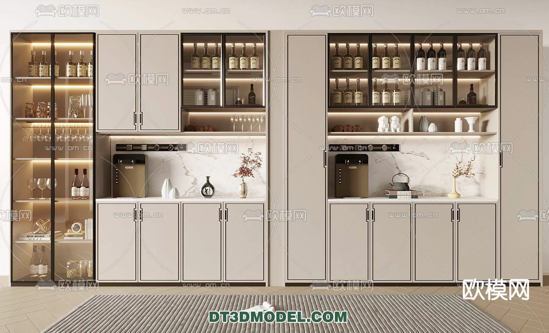 WINE CABINET – MODERN – 3D MODELS – 0101