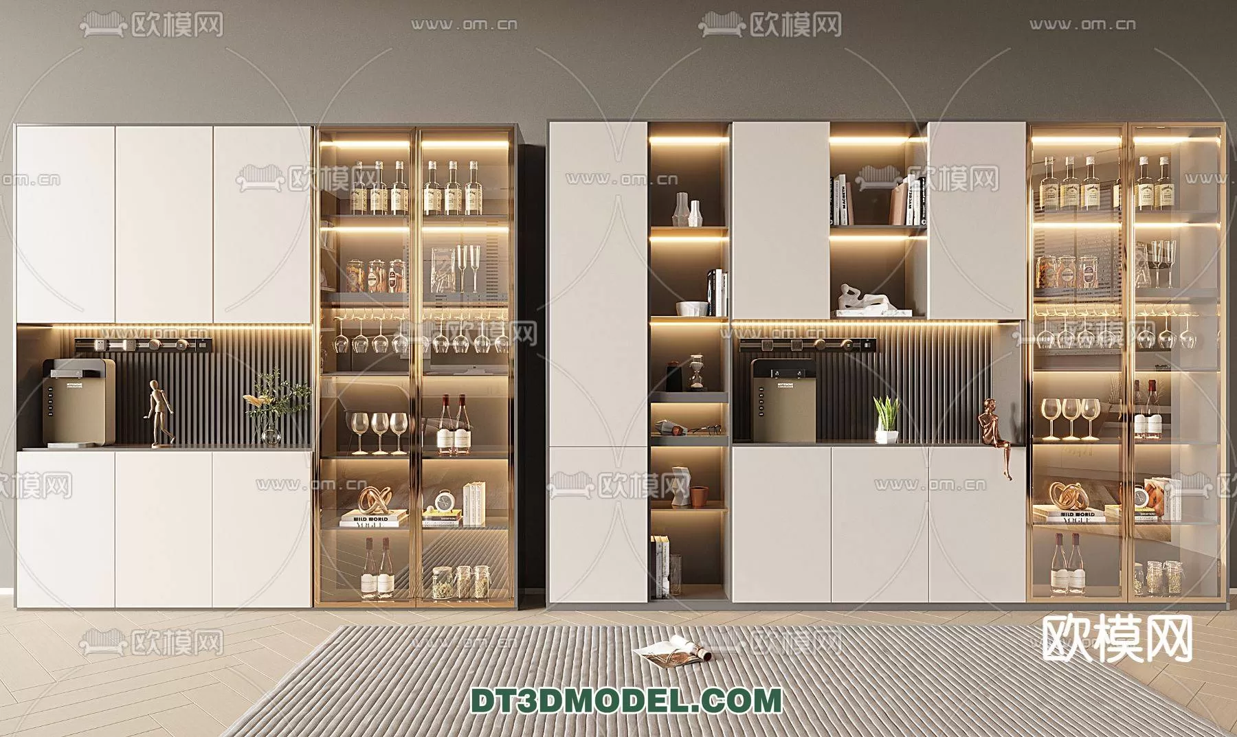 WINE CABINET – MODERN – 3D MODELS – 0102