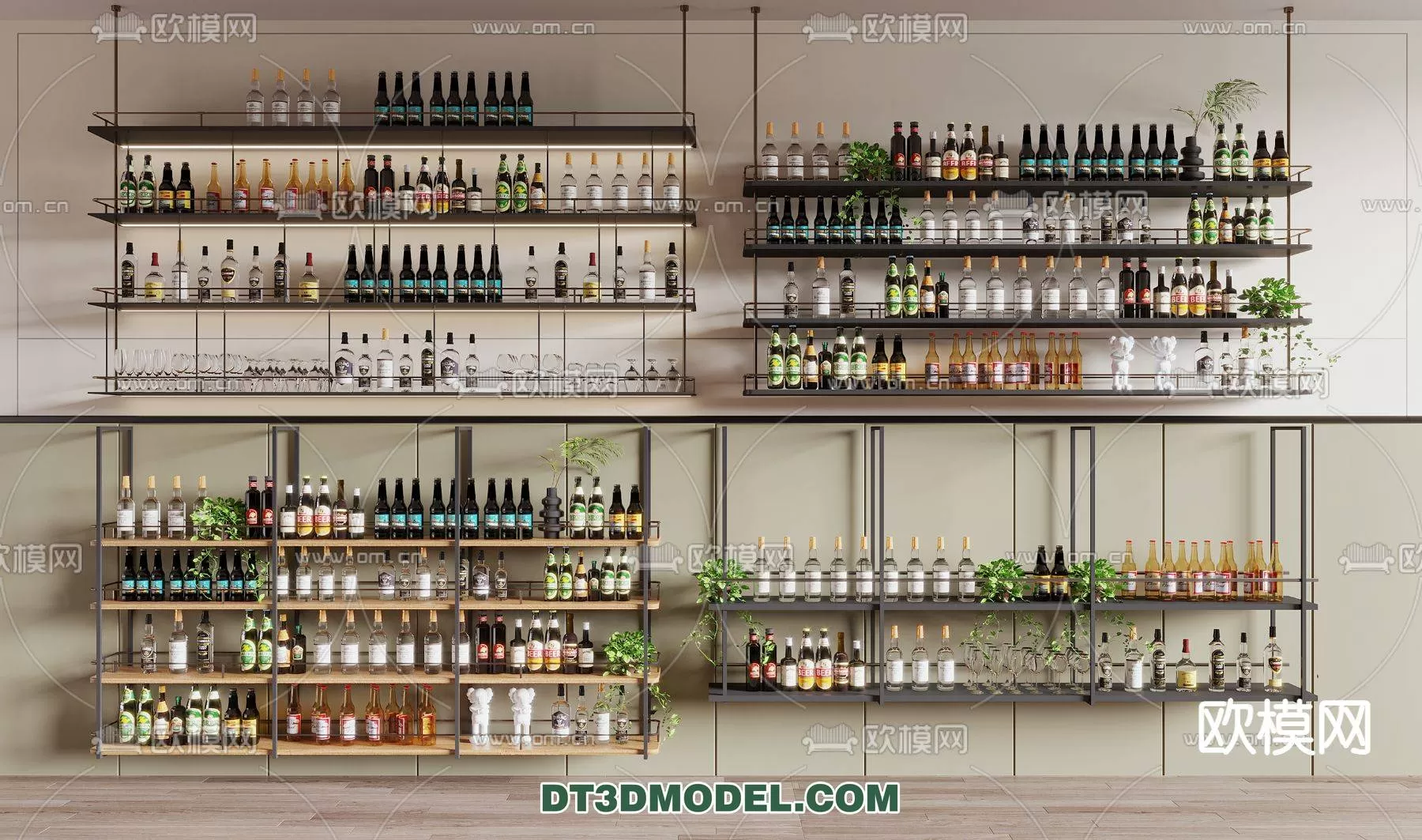 WINE CABINET – MODERN – 3D MODELS – 0103