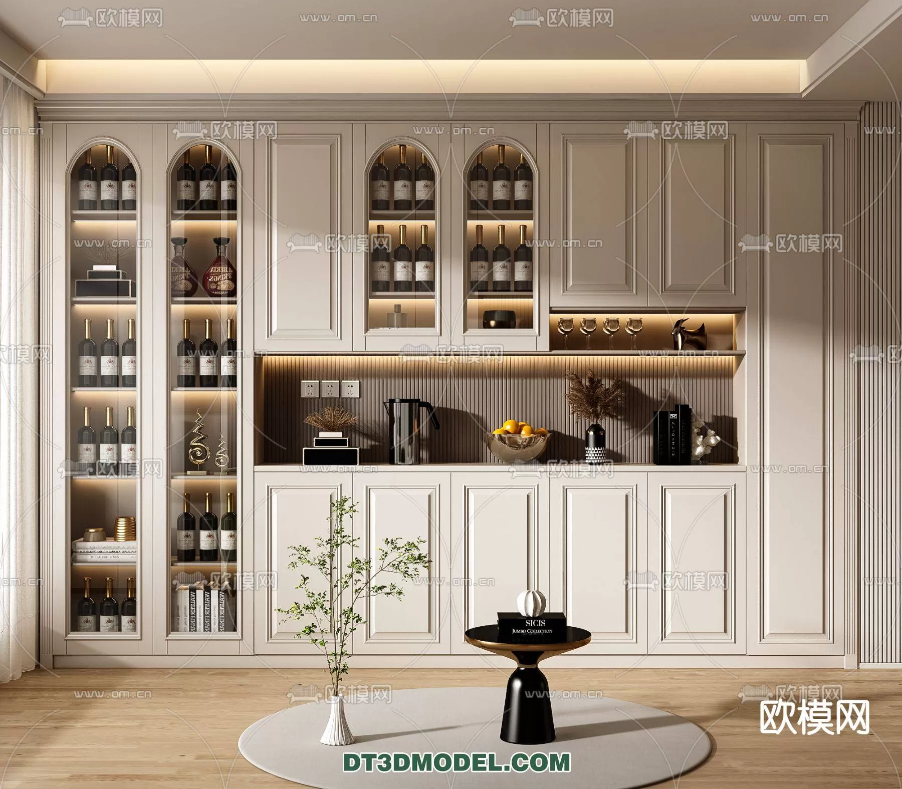 WINE CABINET – MODERN – 3D MODELS – 0106