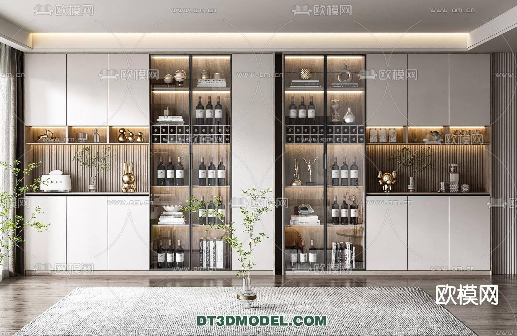 WINE CABINET – MODERN – 3D MODELS – 0109
