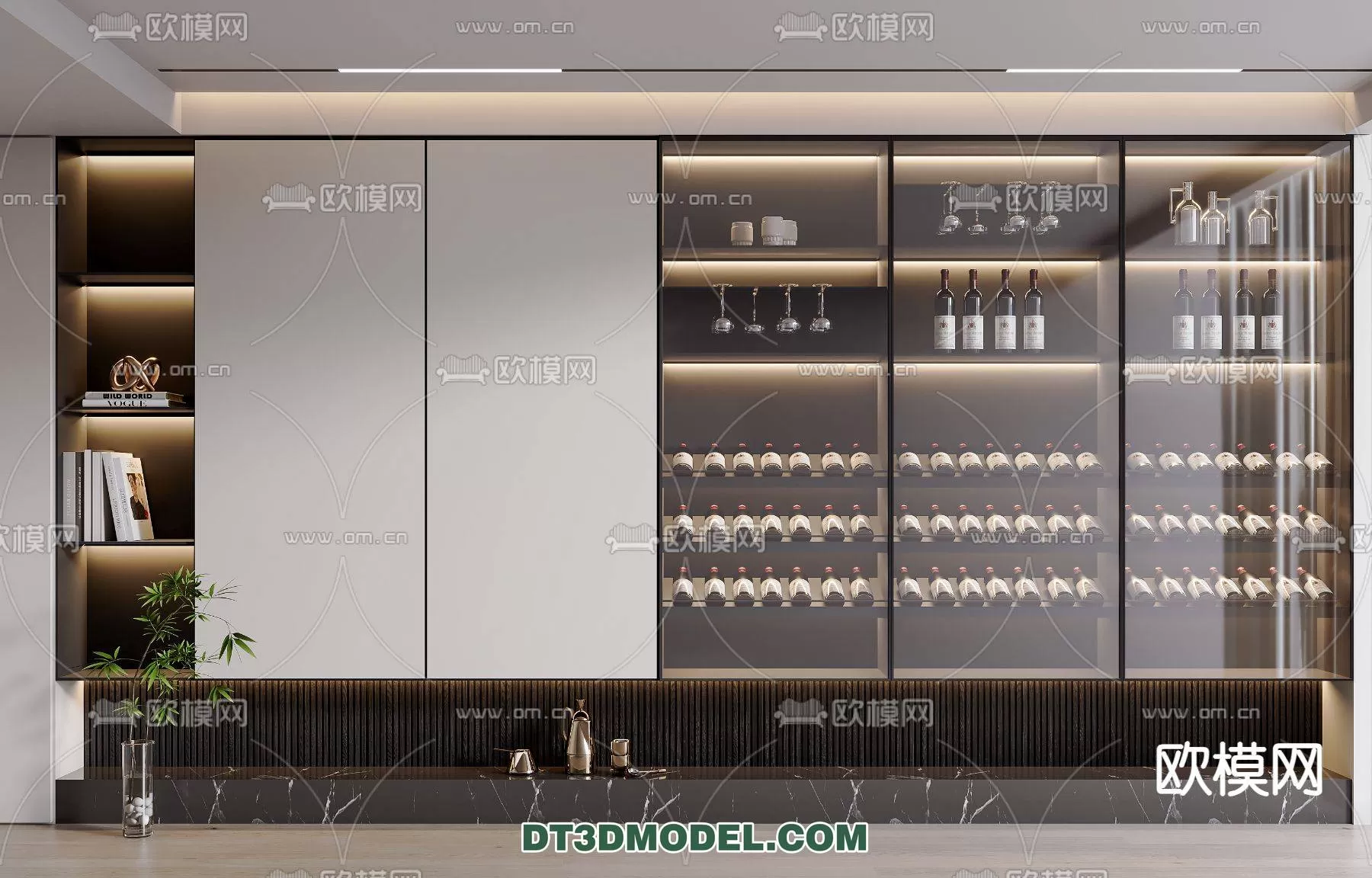 WINE CABINET – MODERN – 3D MODELS – 0112