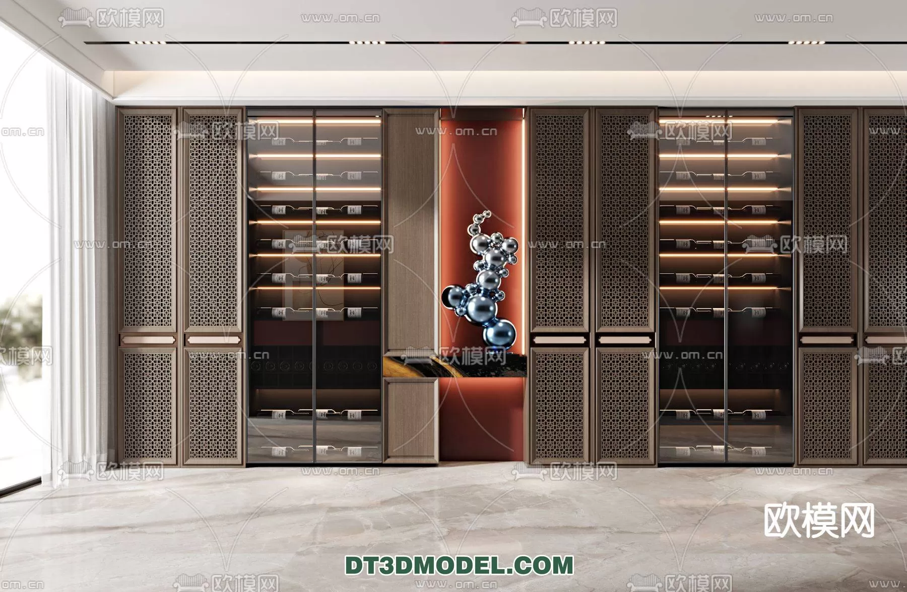 WINE CABINET – MODERN – 3D MODELS – 0113