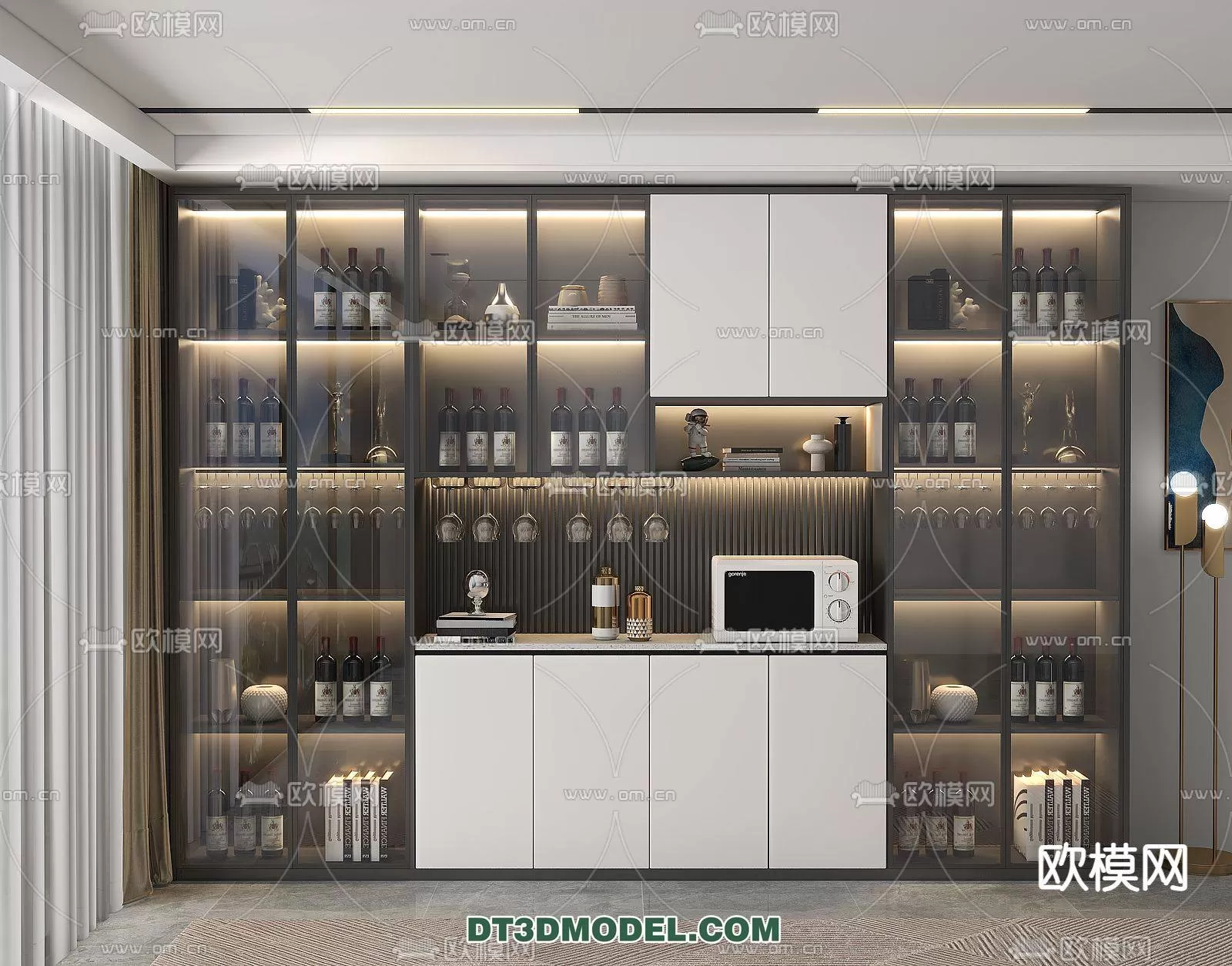 WINE CABINET – MODERN – 3D MODELS – 0114