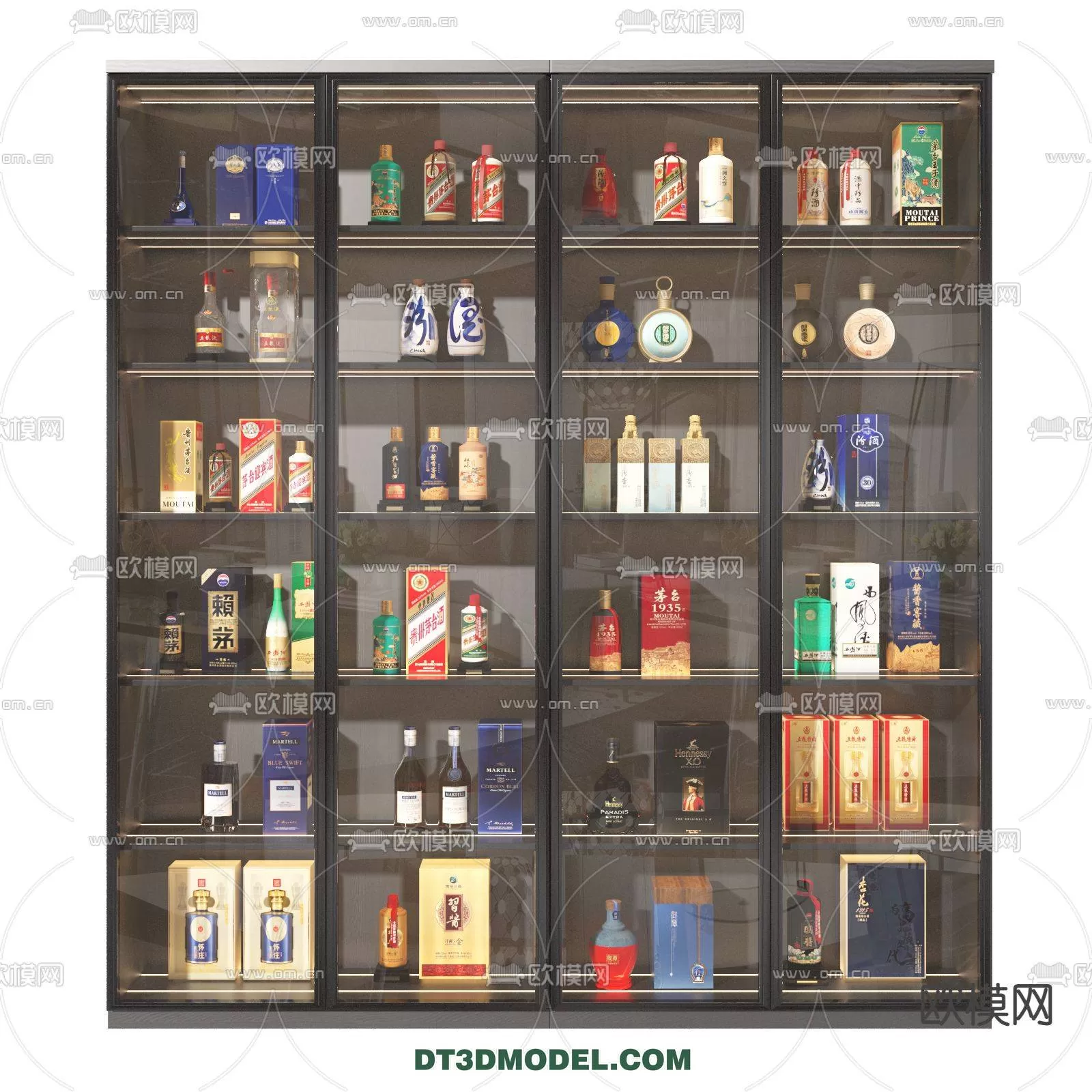 WINE CABINET – MODERN – 3D MODELS – 0120