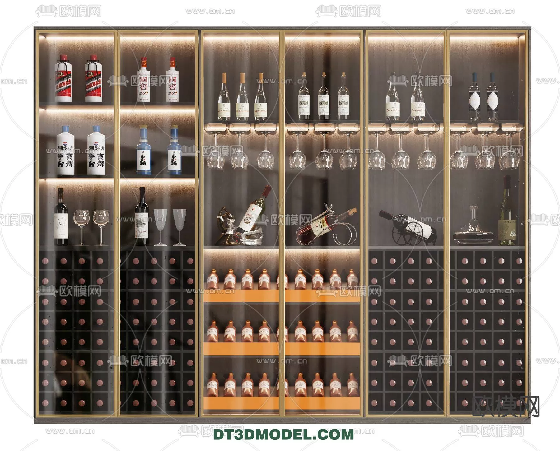WINE CABINET – MODERN – 3D MODELS – 0121