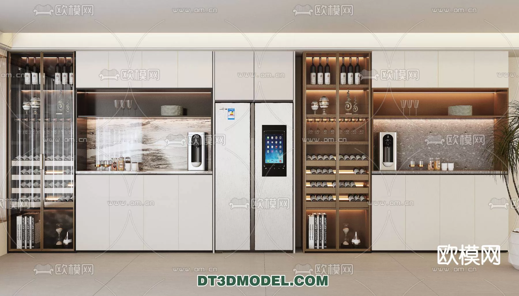 WINE CABINET – MODERN – 3D MODELS – 0124