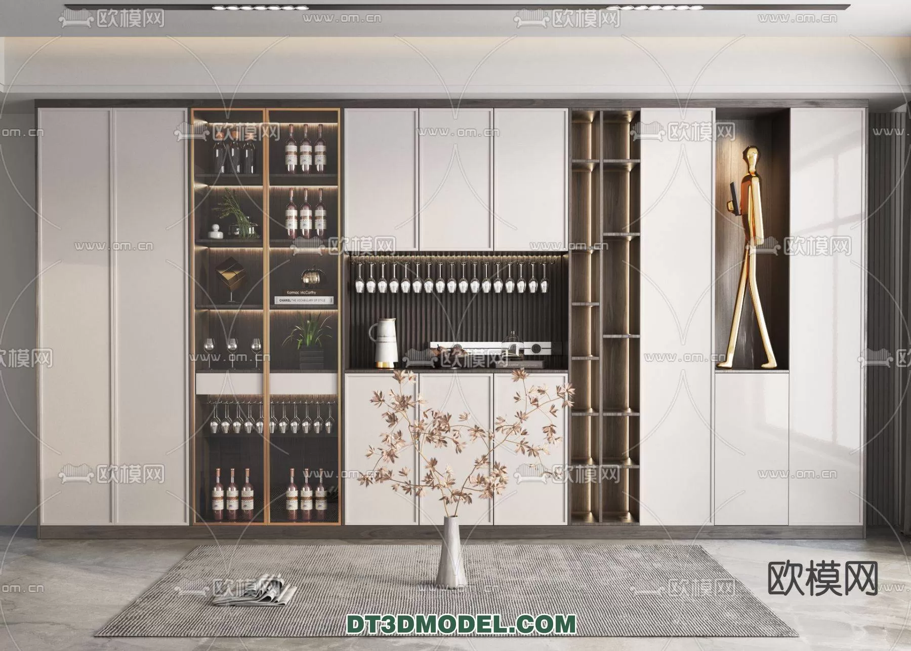 WINE CABINET – MODERN – 3D MODELS – 0125