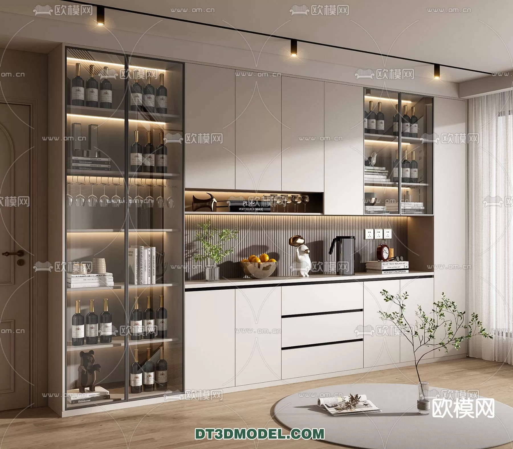 WINE CABINET – MODERN – 3D MODELS – 0126
