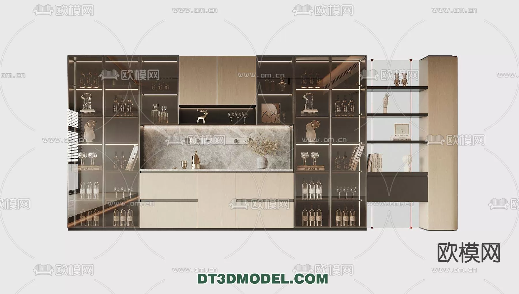 WINE CABINET – MODERN – 3D MODELS – 0127