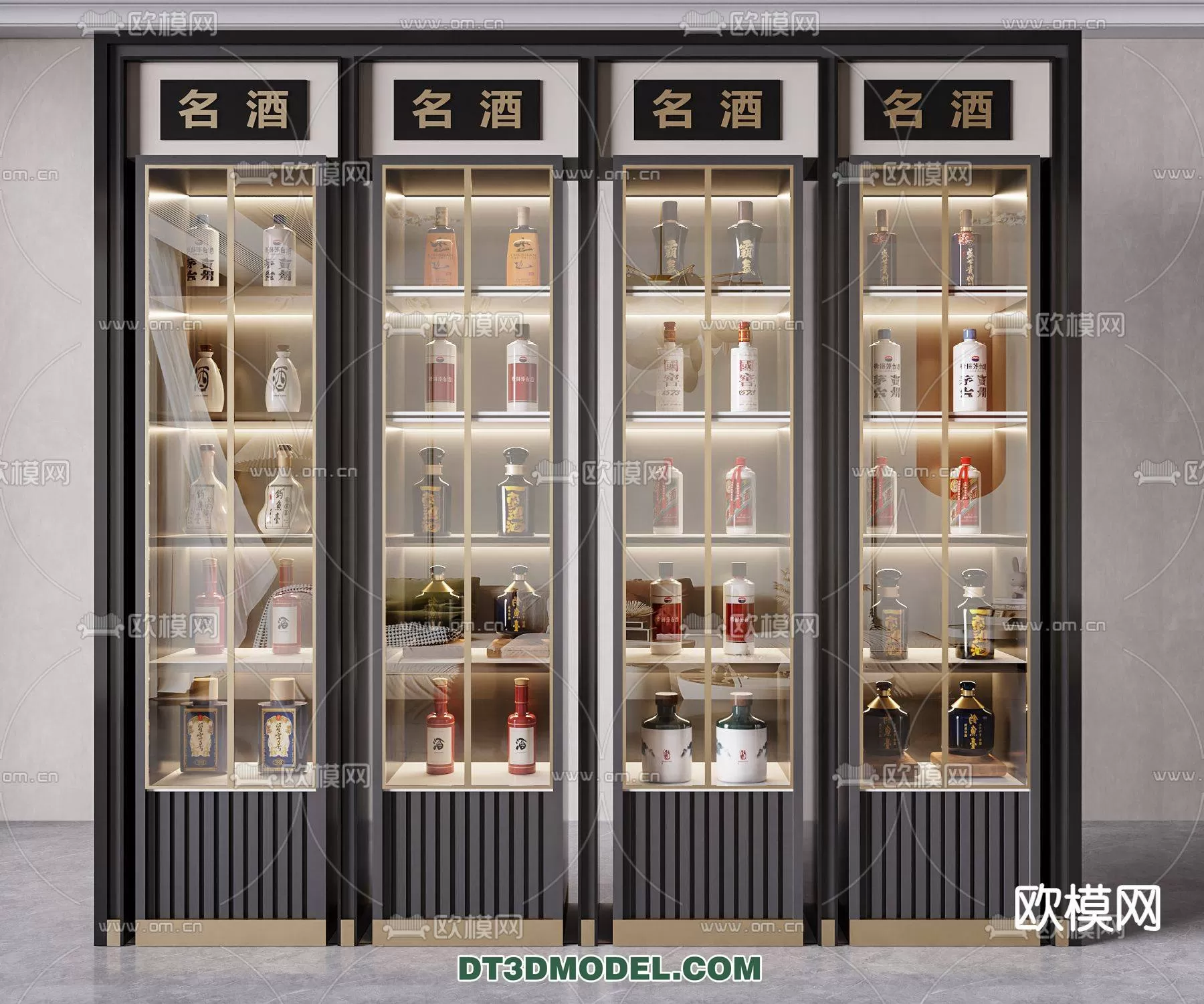 WINE CABINET – MODERN – 3D MODELS – 0130