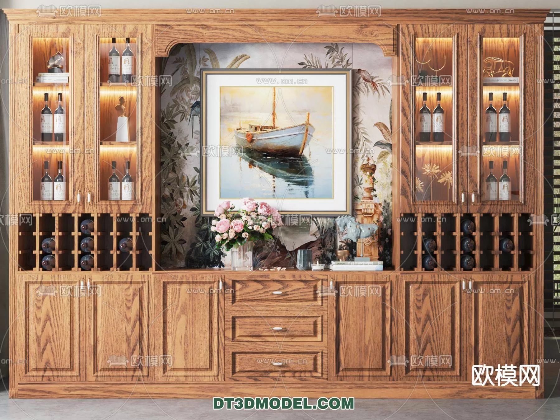 WINE CABINET – MODERN – 3D MODELS – 0131