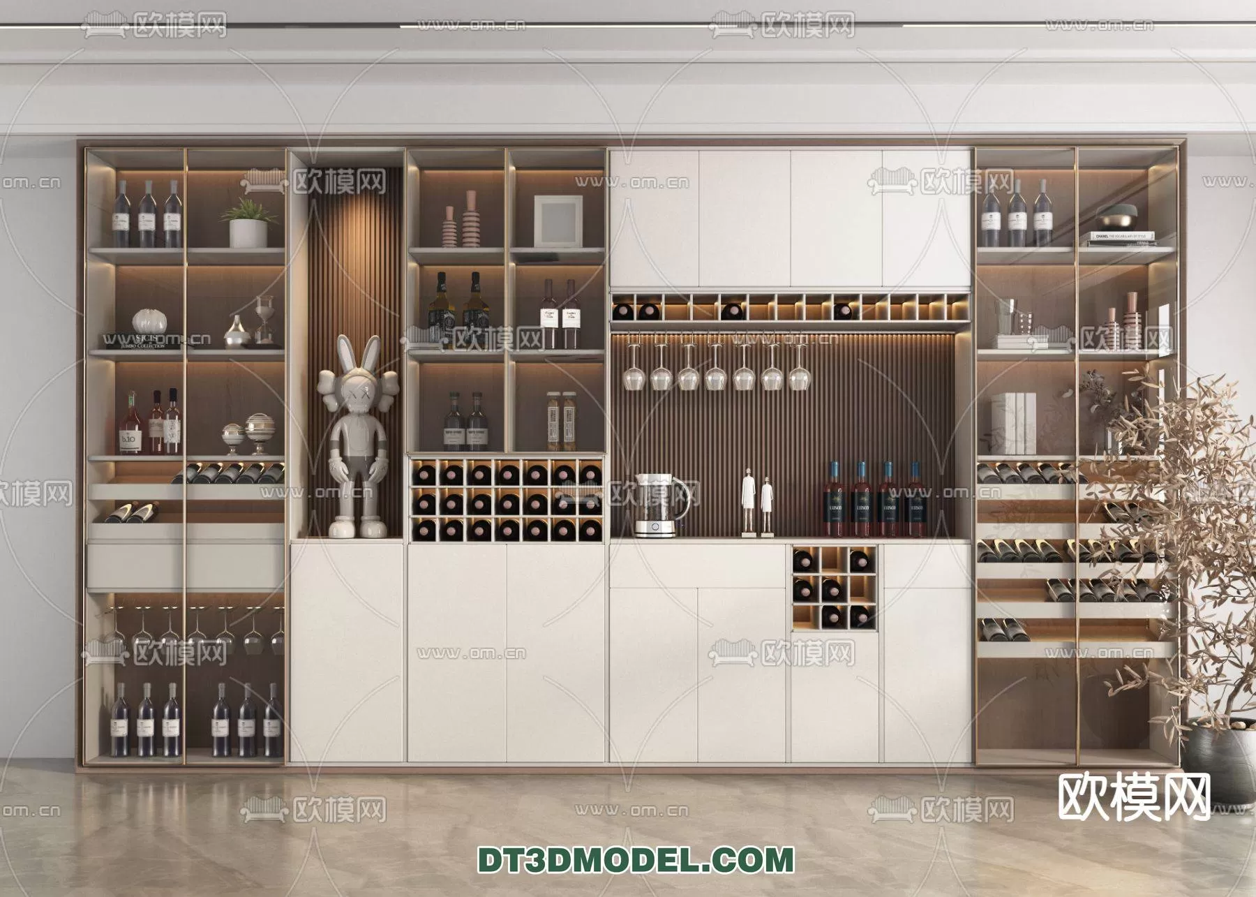 WINE CABINET – MODERN – 3D MODELS – 0136