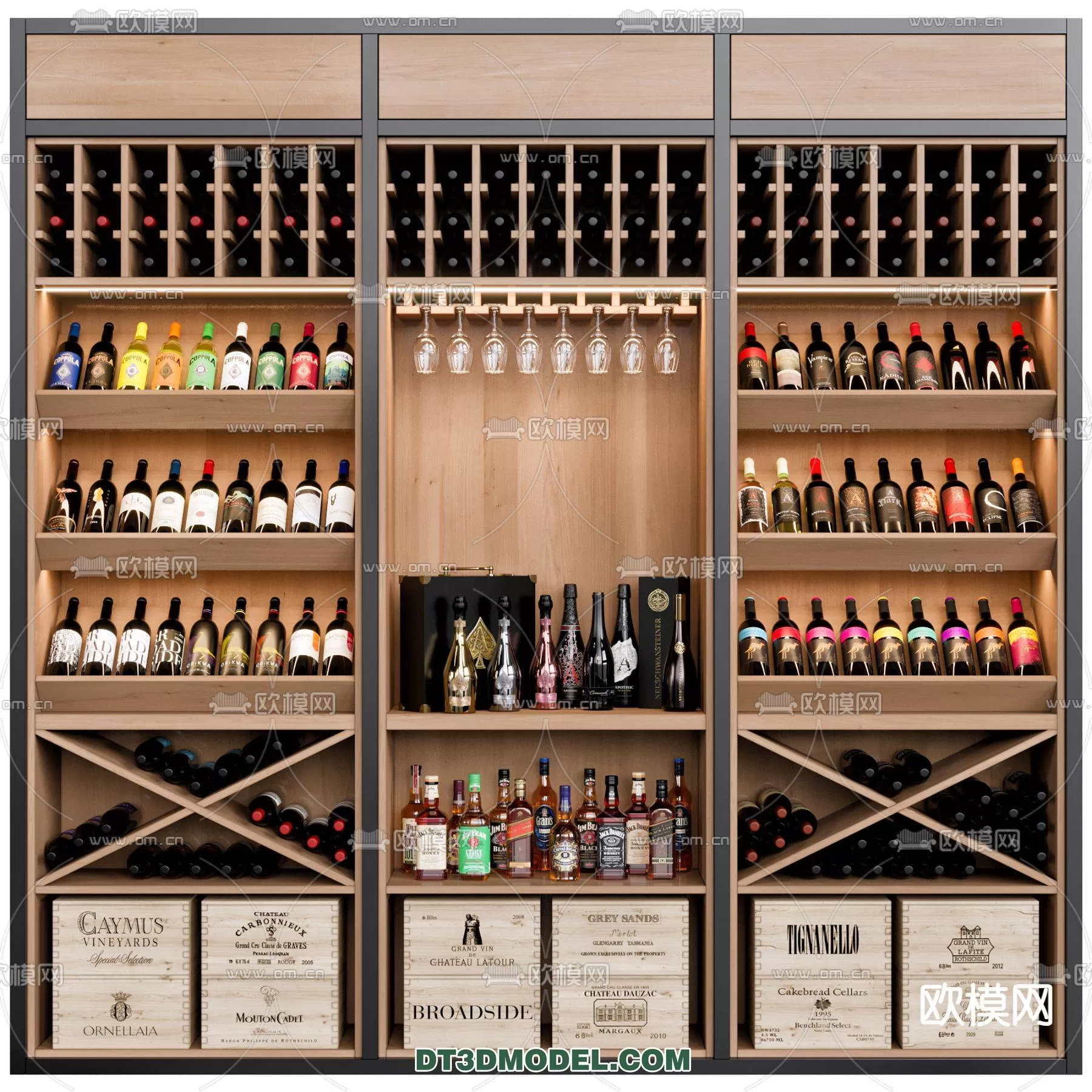 WINE CABINET – MODERN – 3D MODELS – 0138
