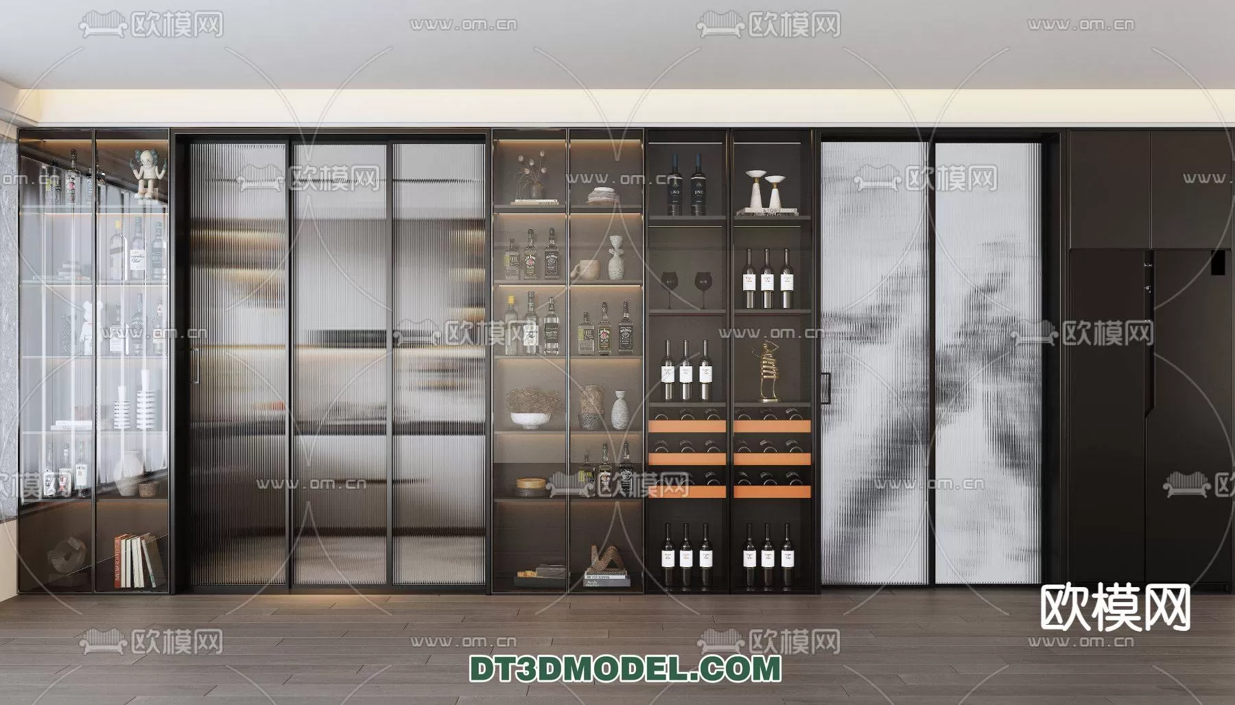 WINE CABINET – MODERN – 3D MODELS – 0142