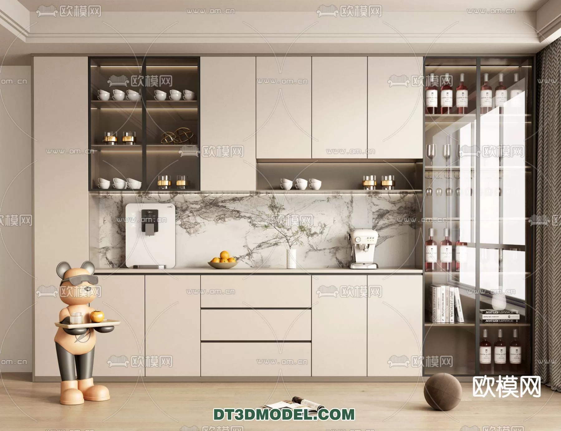 WINE CABINET – MODERN – 3D MODELS – 0143