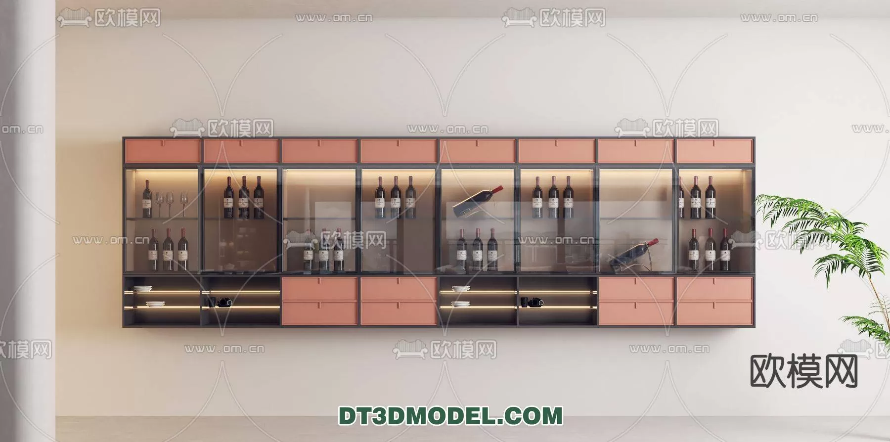 WINE CABINET – MODERN – 3D MODELS – 0146