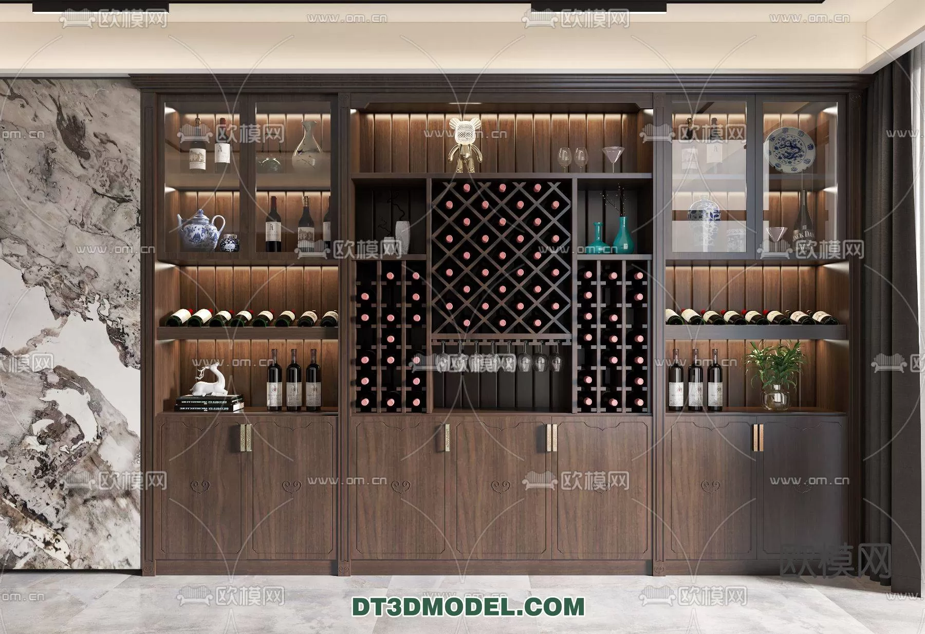 WINE CABINET – MODERN – 3D MODELS – 0148