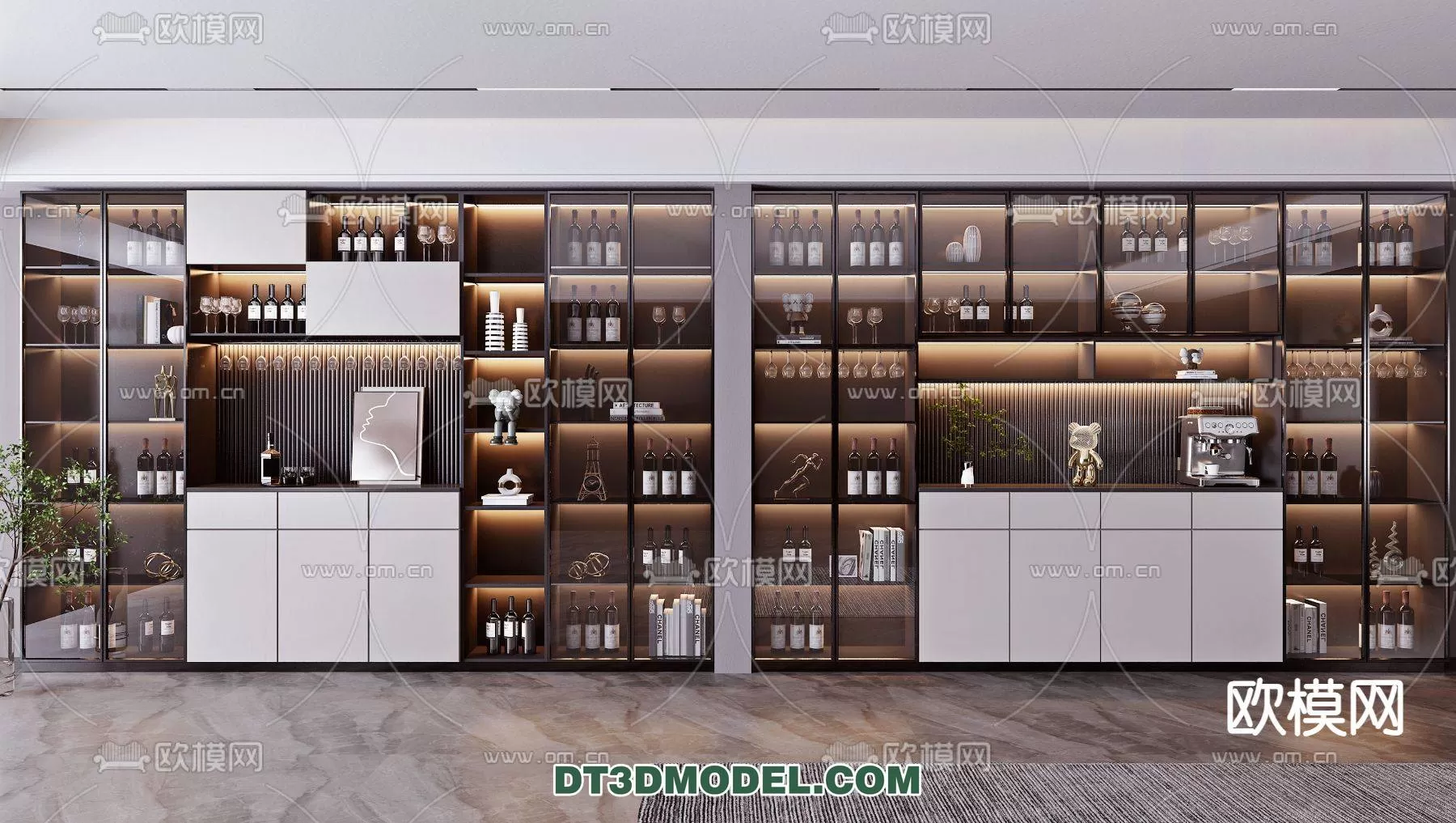 WINE CABINET – MODERN – 3D MODELS – 0149