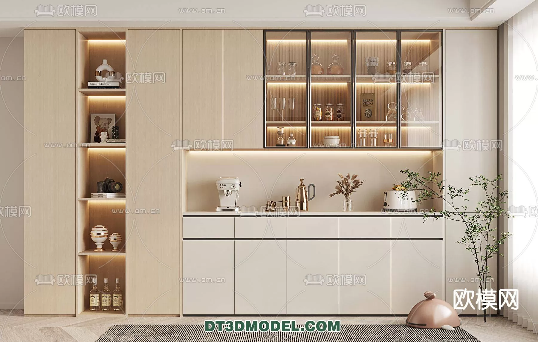 WINE CABINET – MODERN – 3D MODELS – 0152