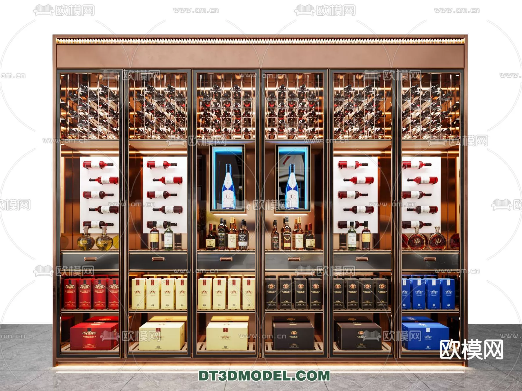 WINE CABINET – MODERN – 3D MODELS – 0164