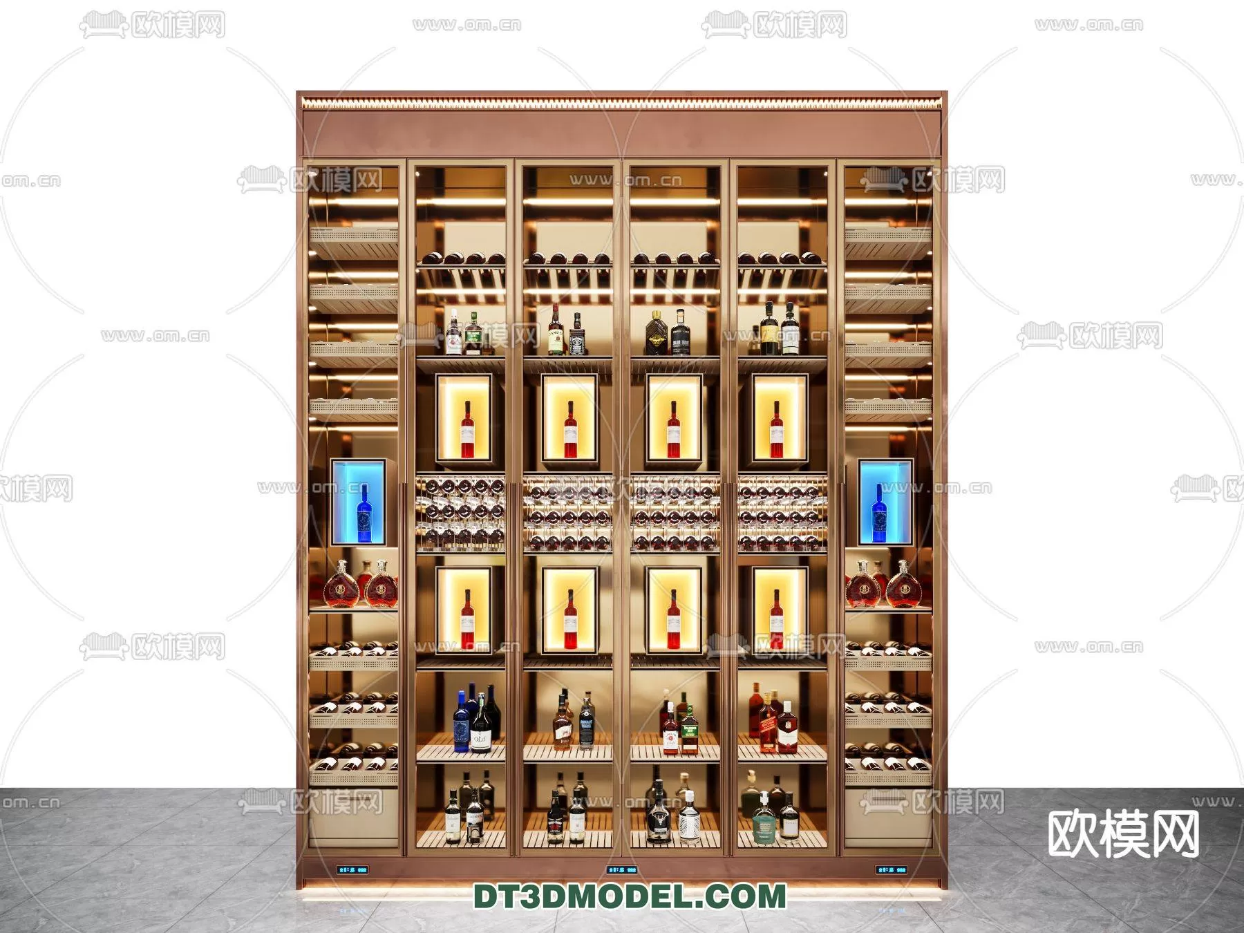 WINE CABINET – MODERN – 3D MODELS – 0166