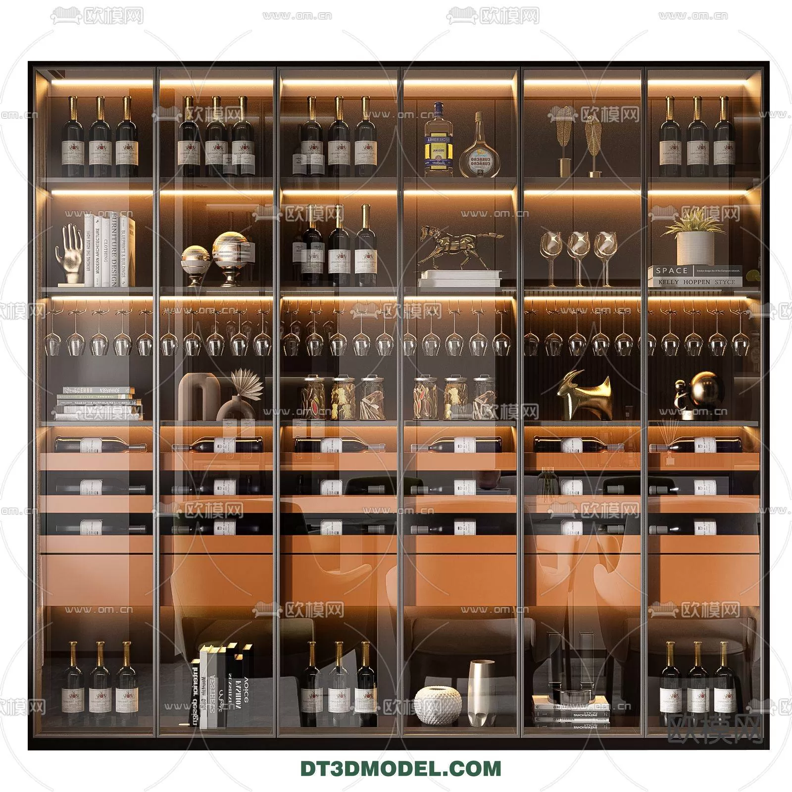 WINE CABINET – MODERN – 3D MODELS – 0167