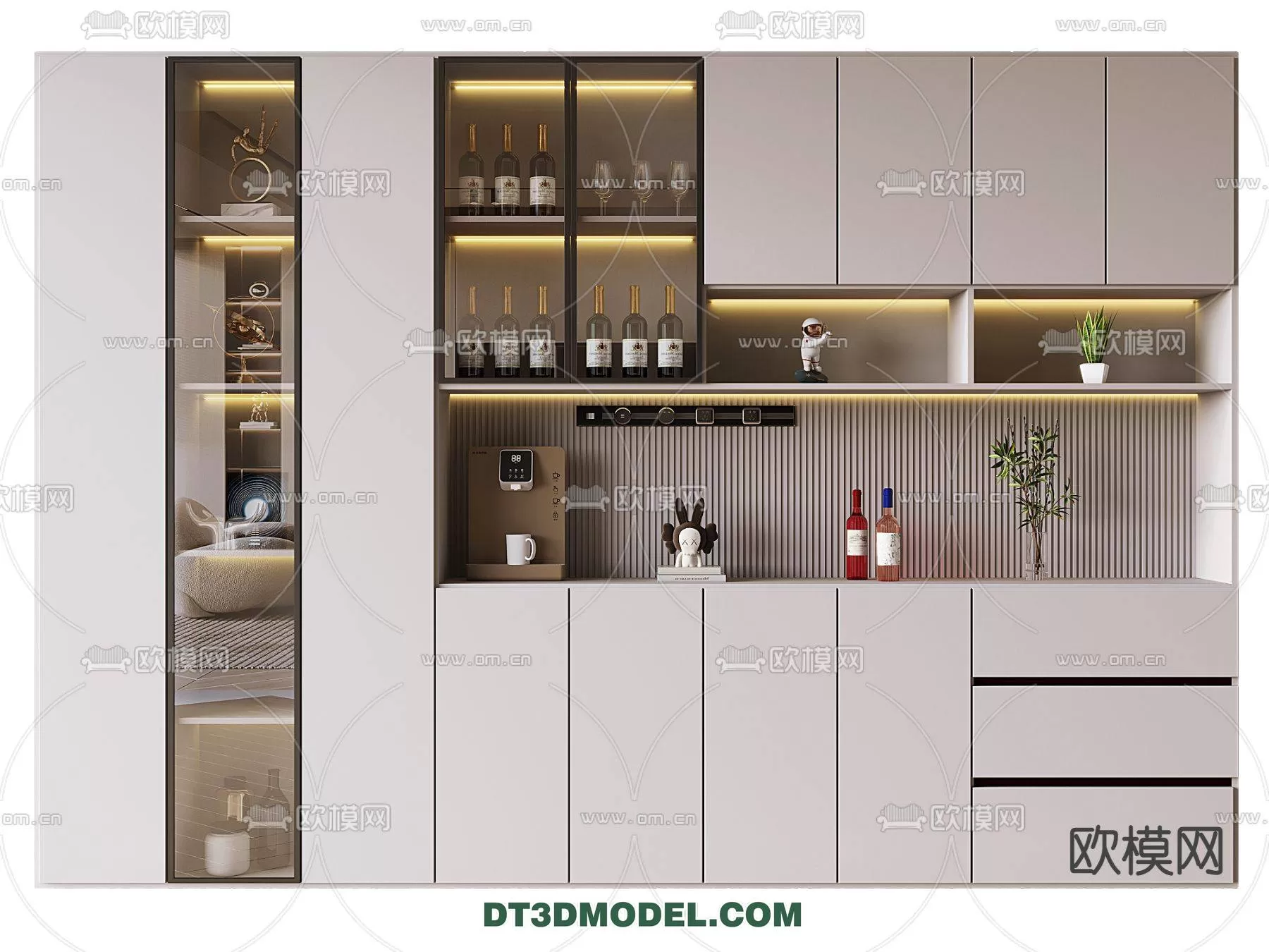 WINE CABINET – MODERN – 3D MODELS – 0171