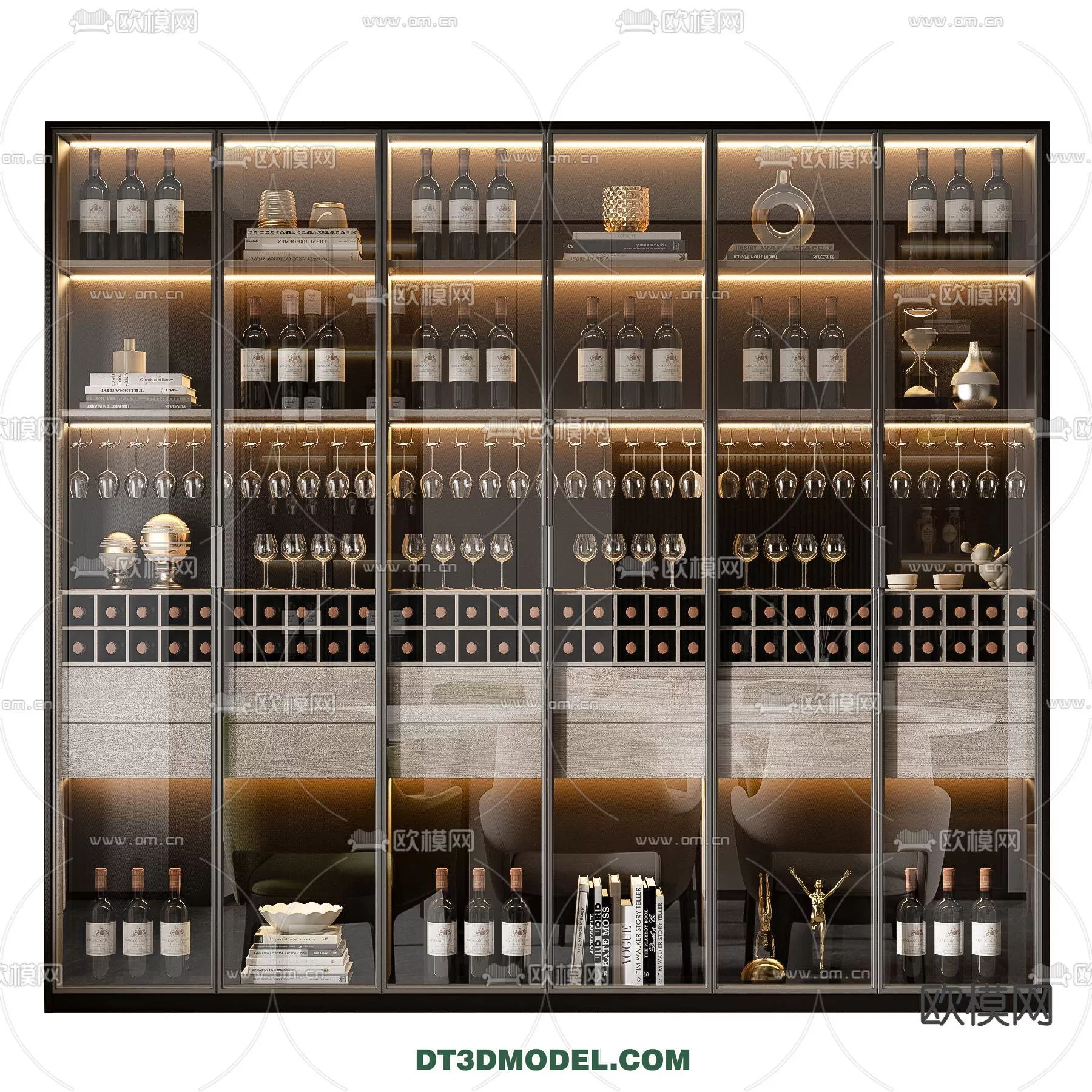 WINE CABINET – MODERN – 3D MODELS – 0176