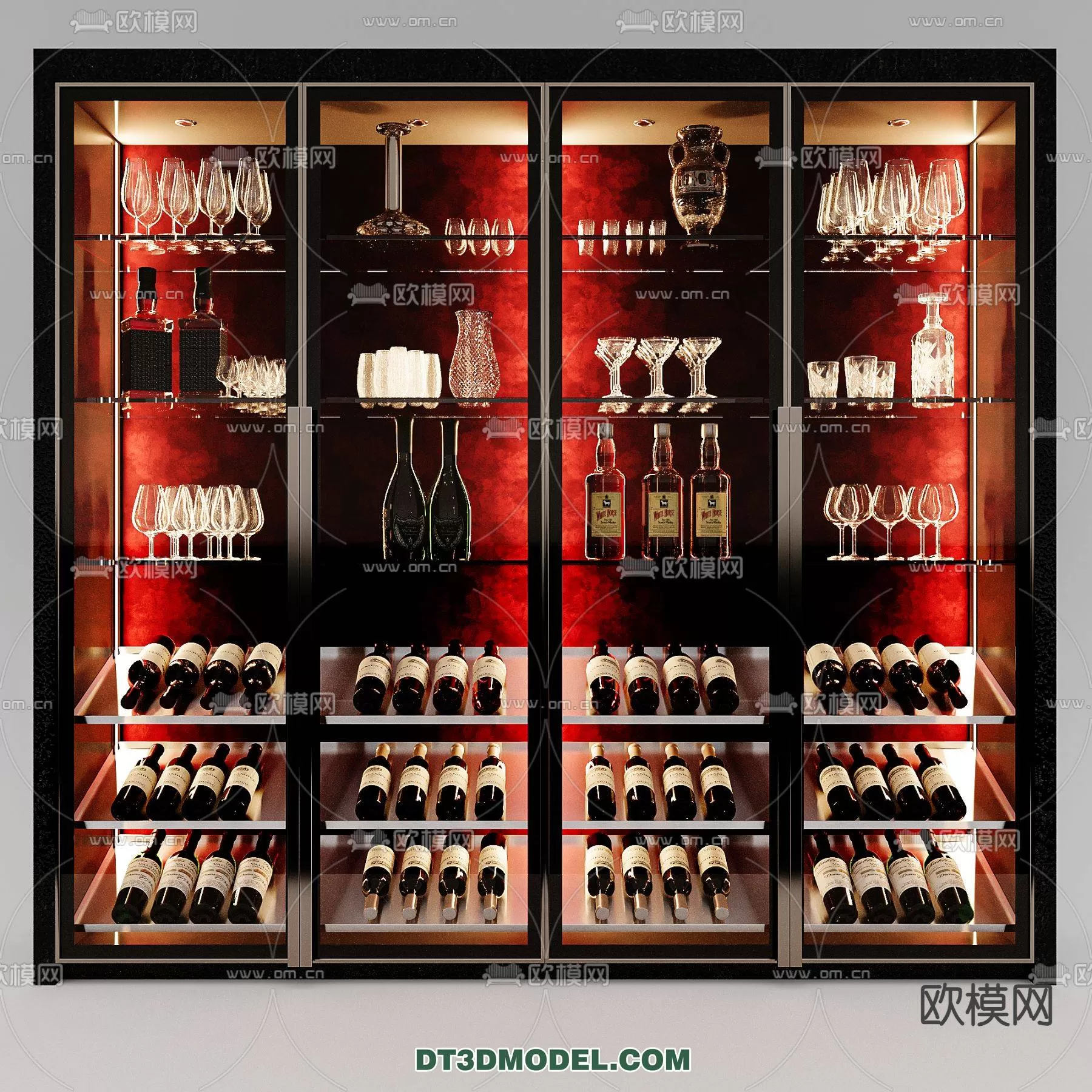 WINE CABINET – MODERN – 3D MODELS – 0177