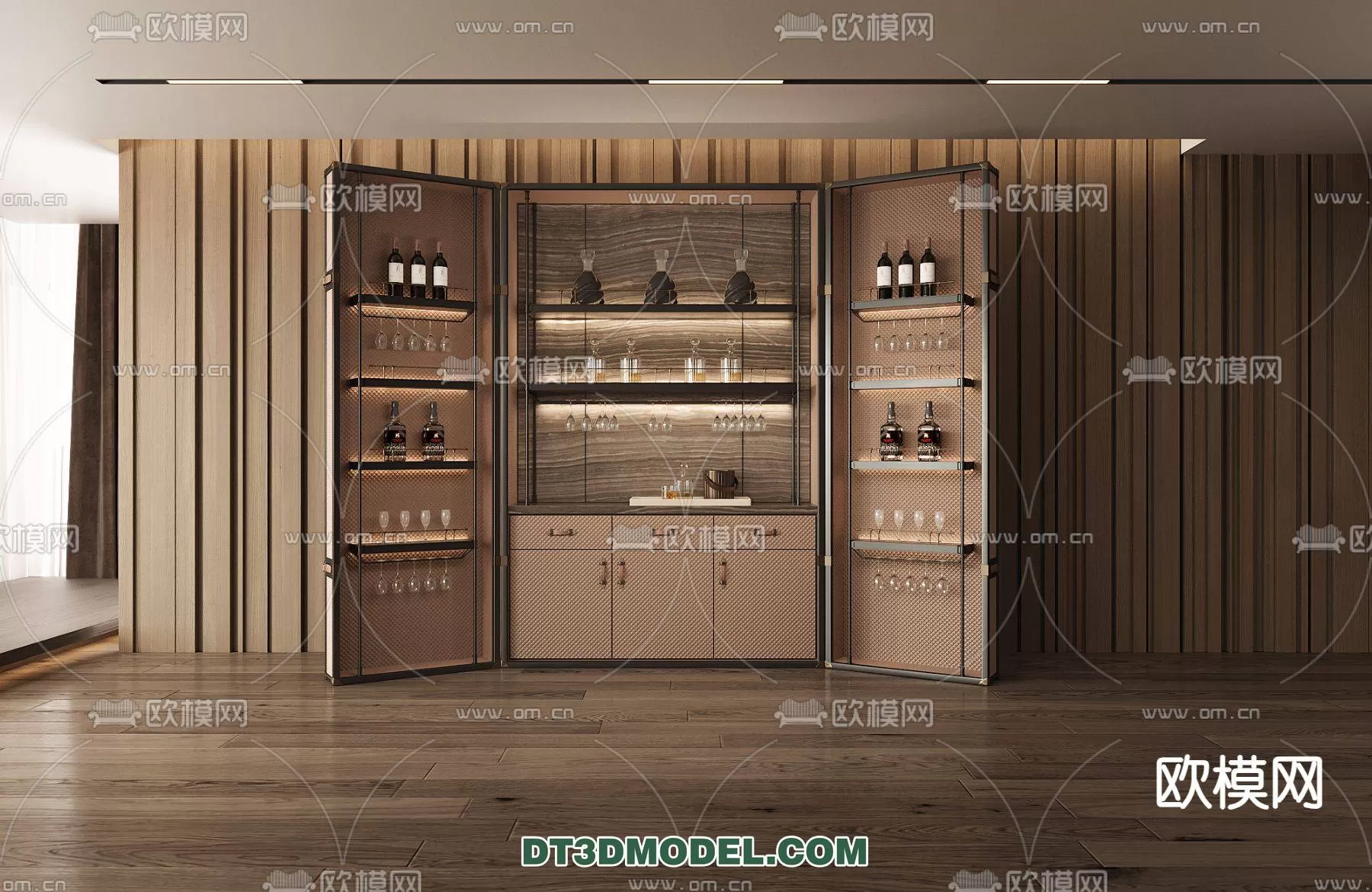 WINE CABINET – MODERN – 3D MODELS – 0179
