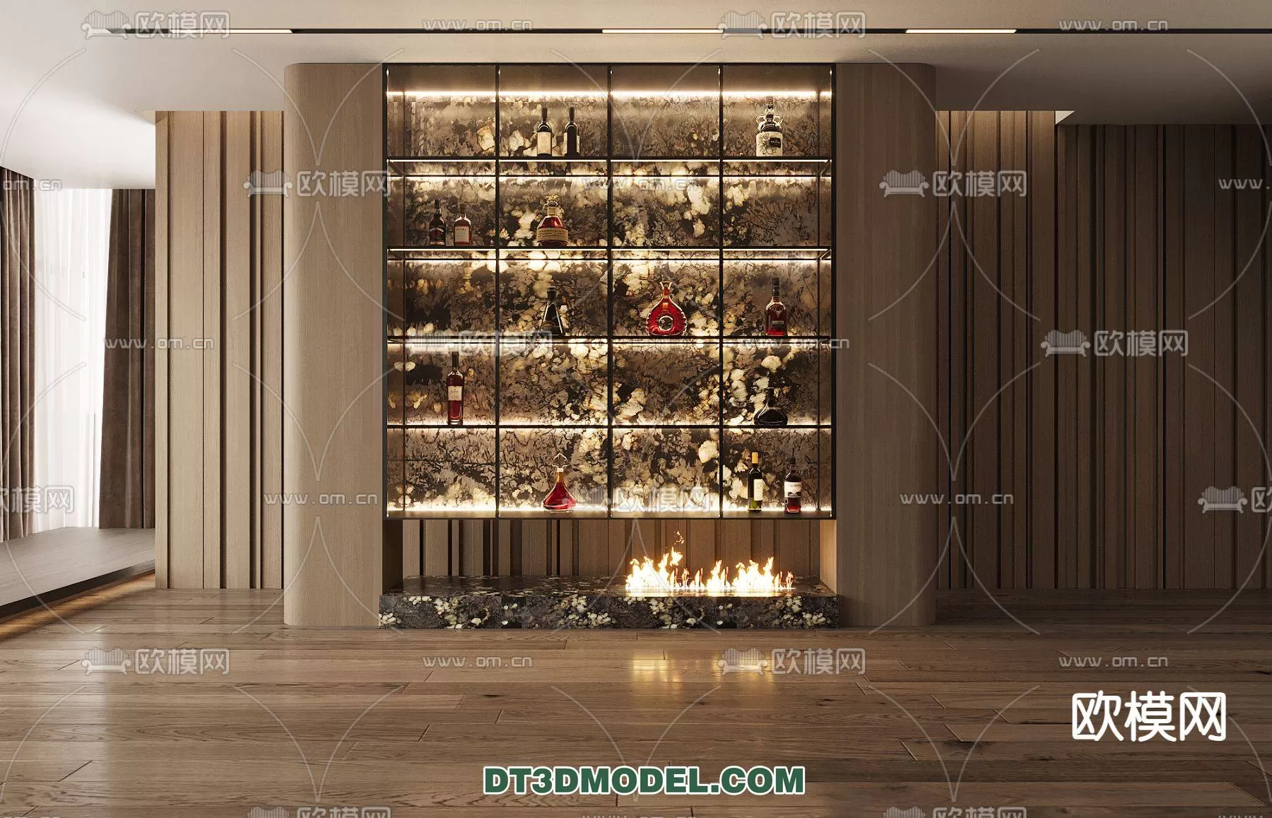 WINE CABINET – MODERN – 3D MODELS – 0180